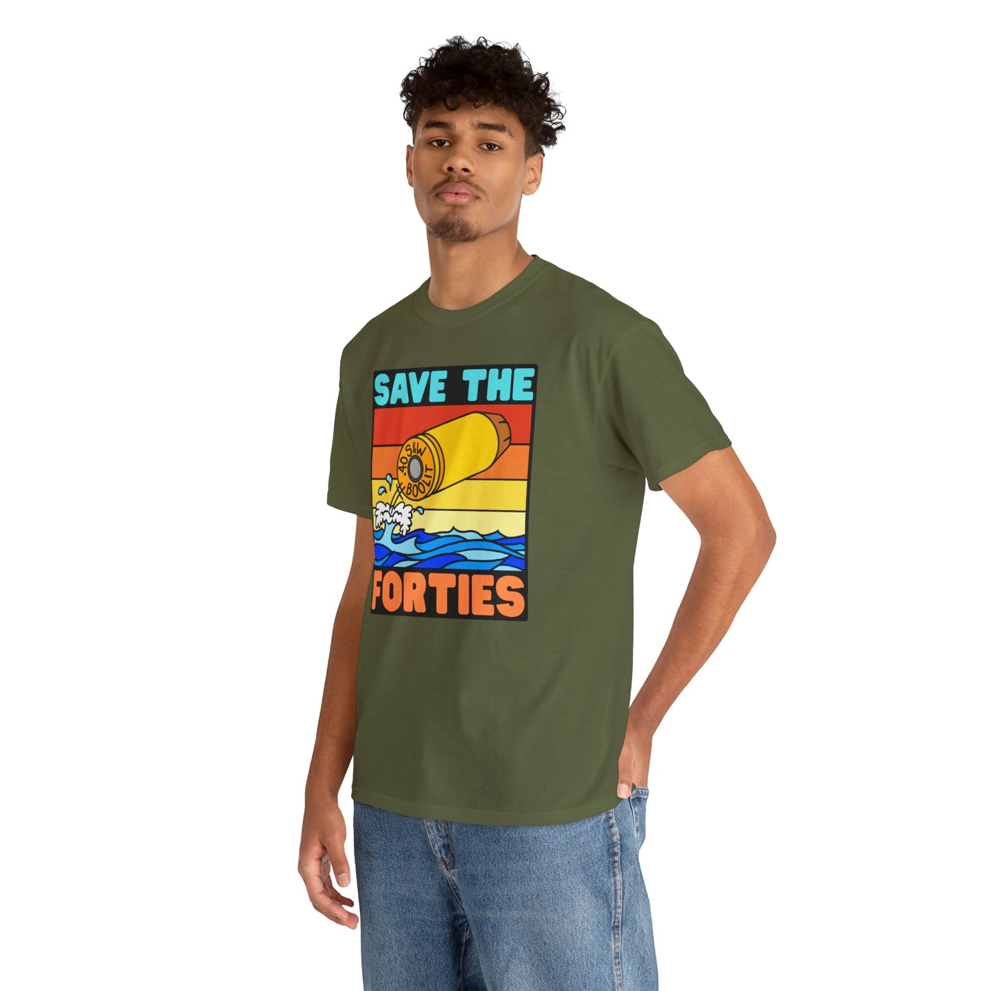 Save the Forties! Unisex Heavy Cotton Tee