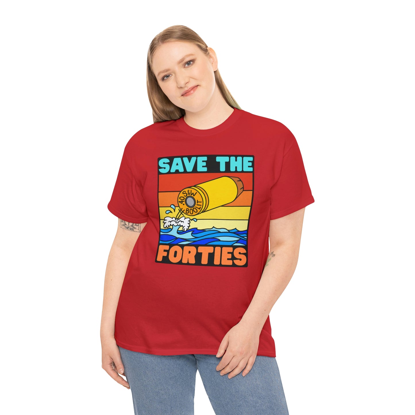 Save the Forties! Unisex Heavy Cotton Tee
