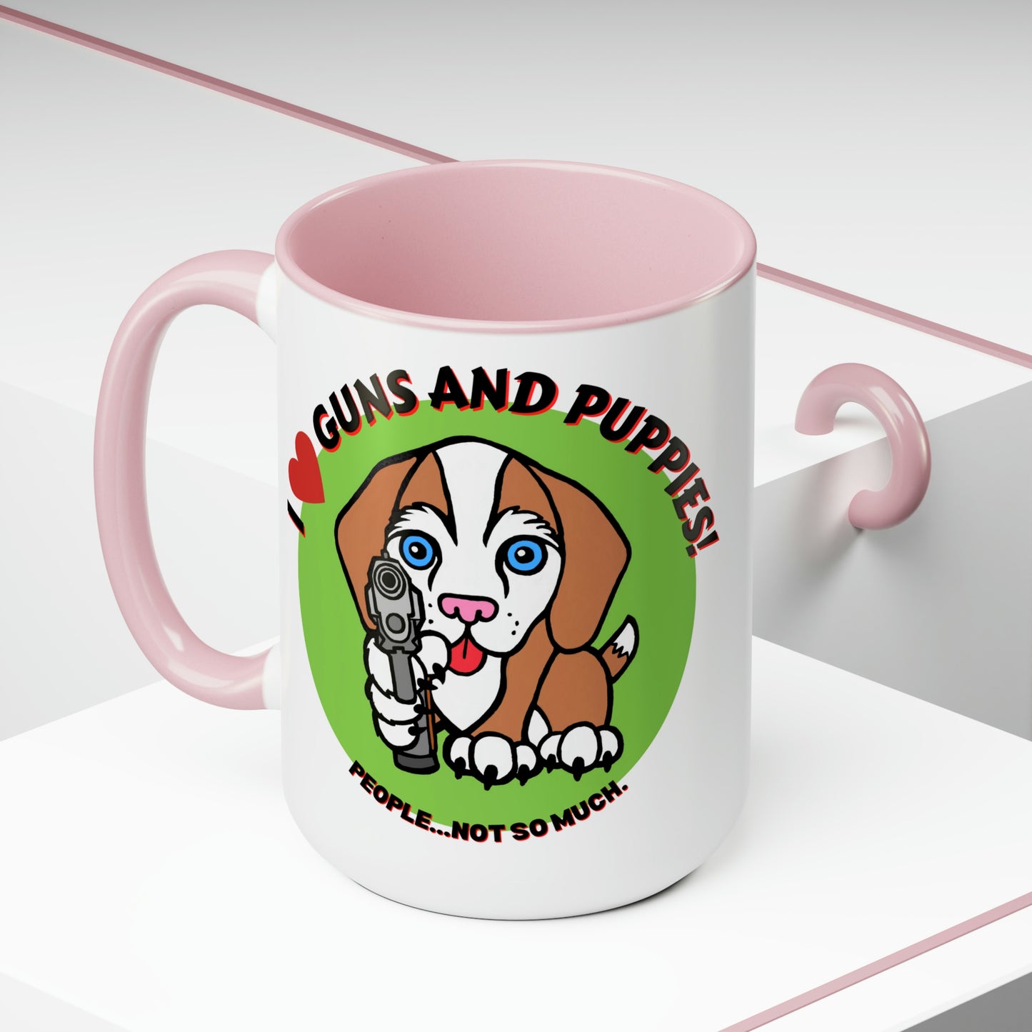 GUNS & PUPPIES LOVE Mug!