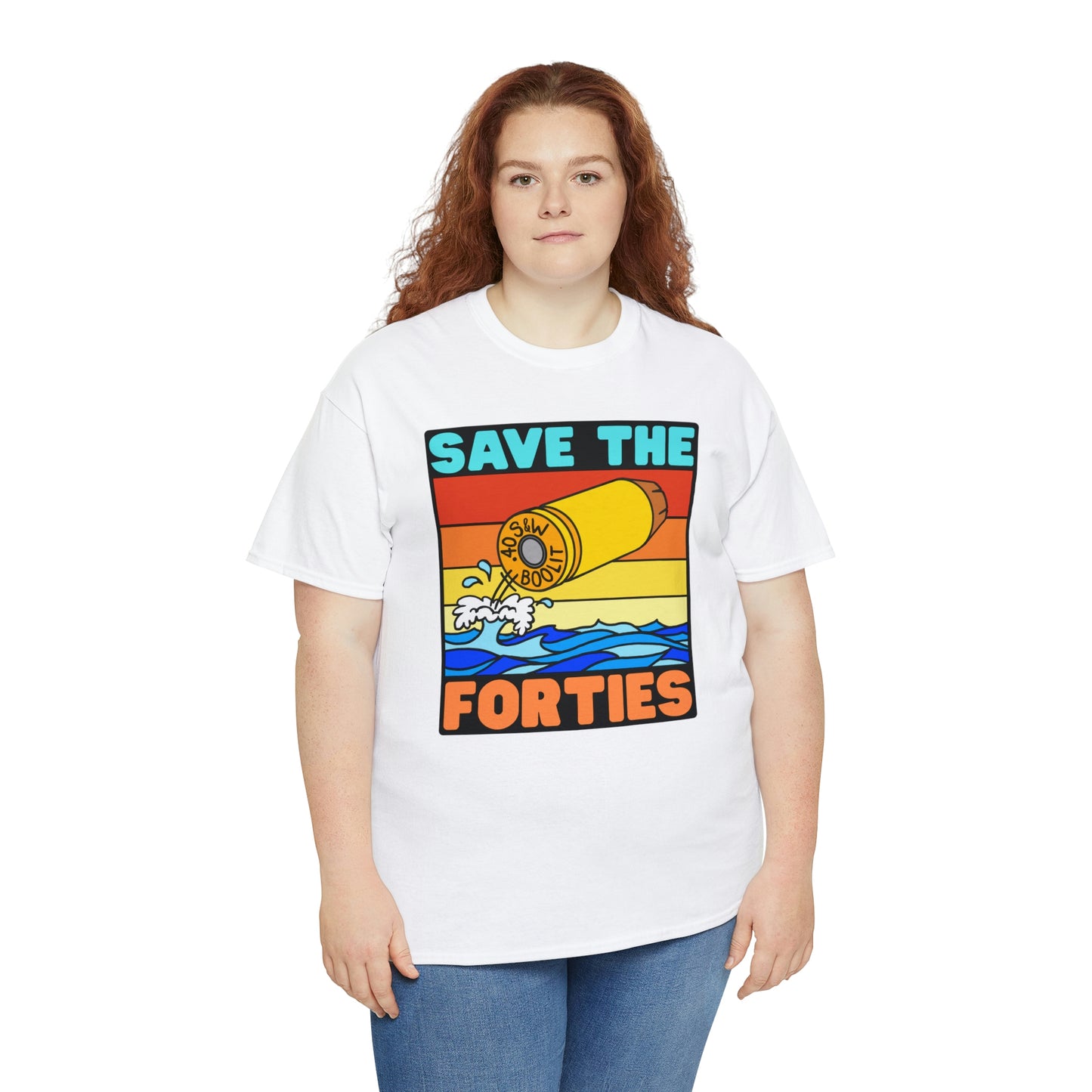 Save the Forties! Unisex Heavy Cotton Tee