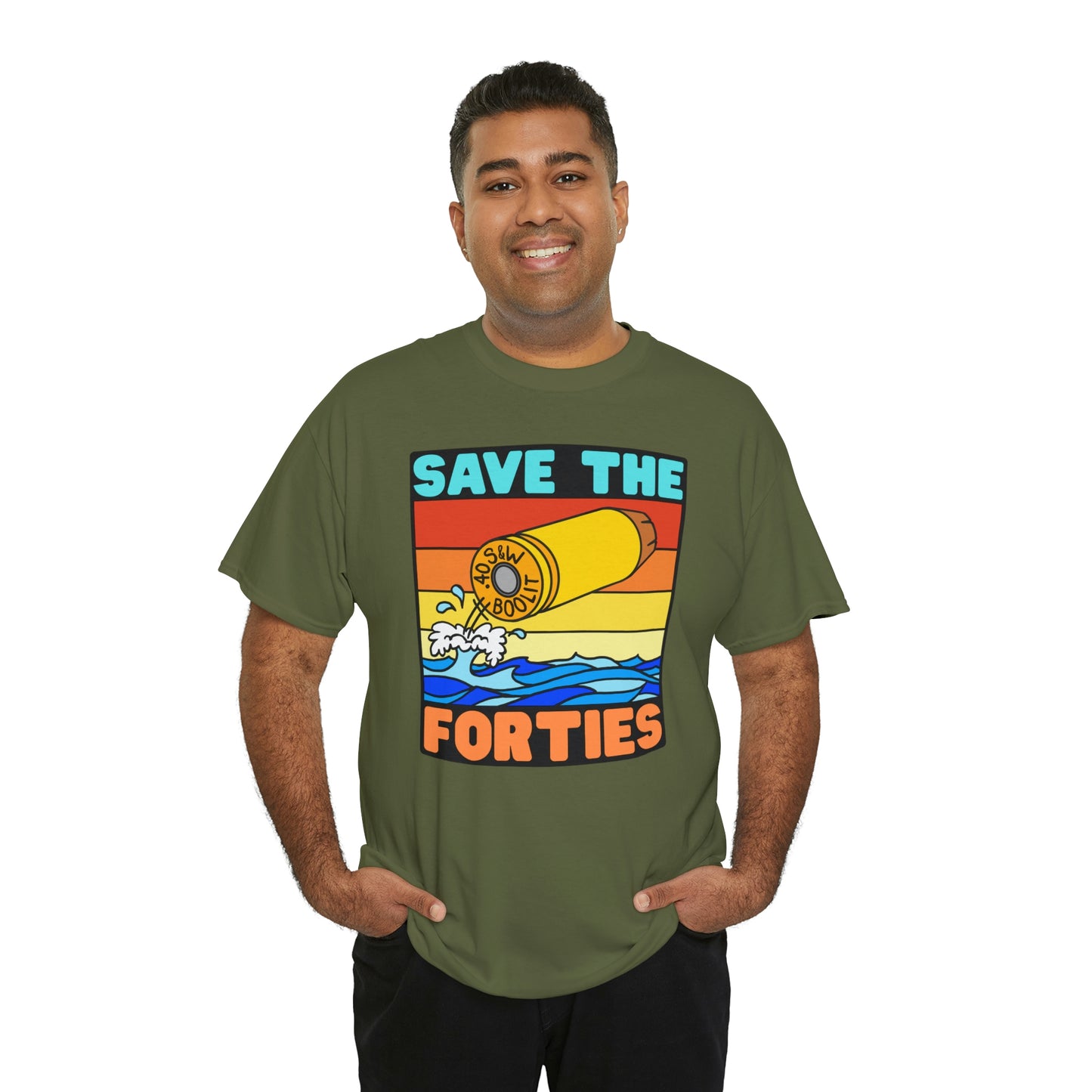 Save the Forties! Unisex Heavy Cotton Tee