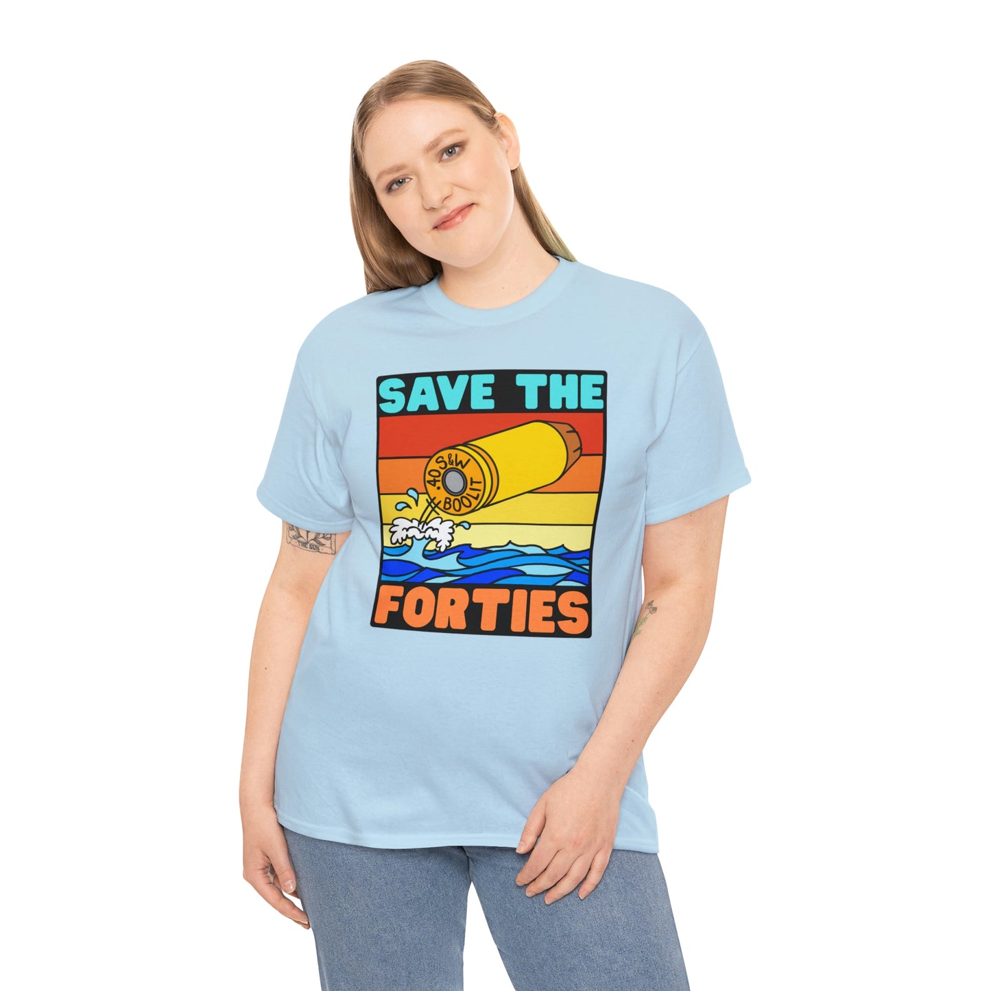Save the Forties! Unisex Heavy Cotton Tee