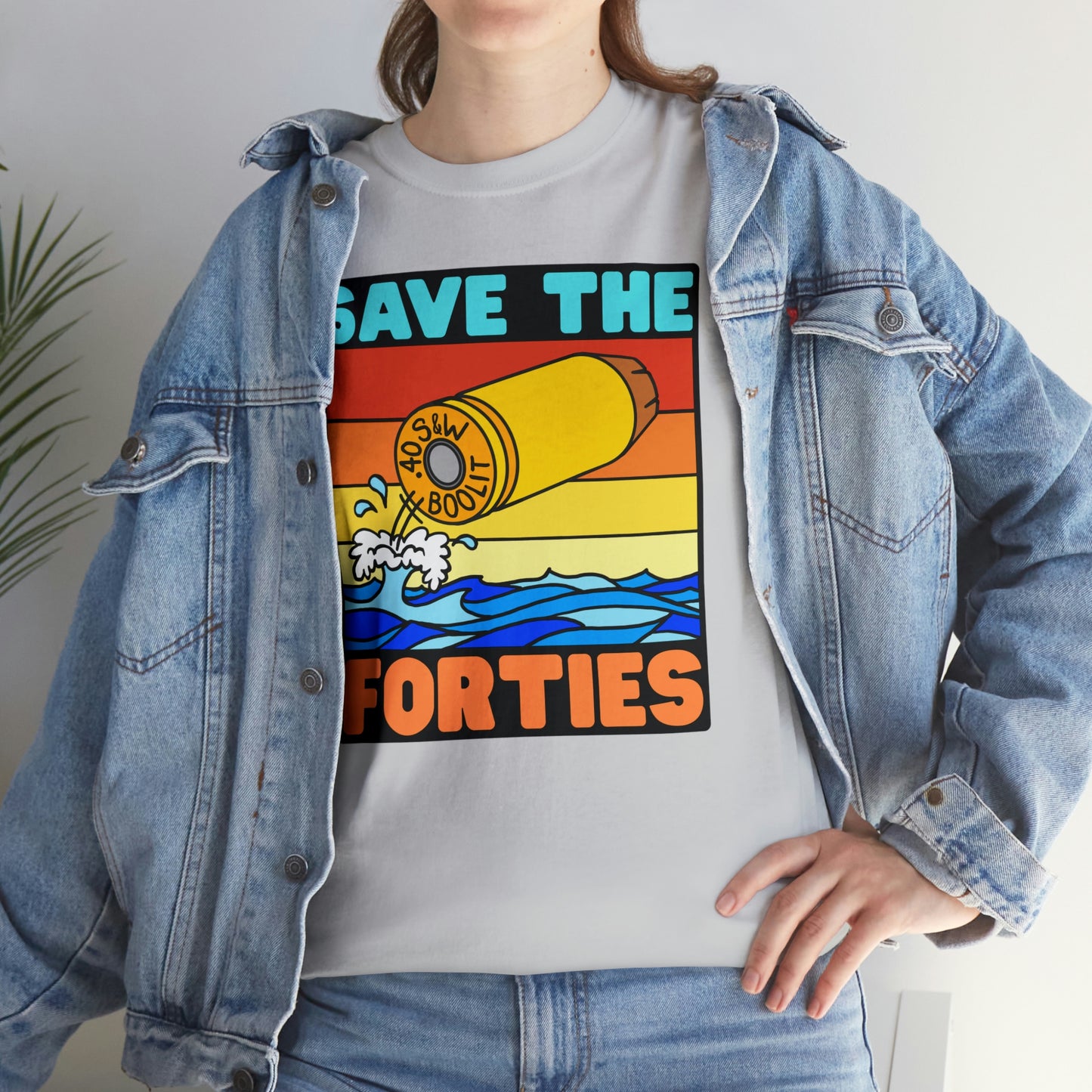 Save the Forties! Unisex Heavy Cotton Tee