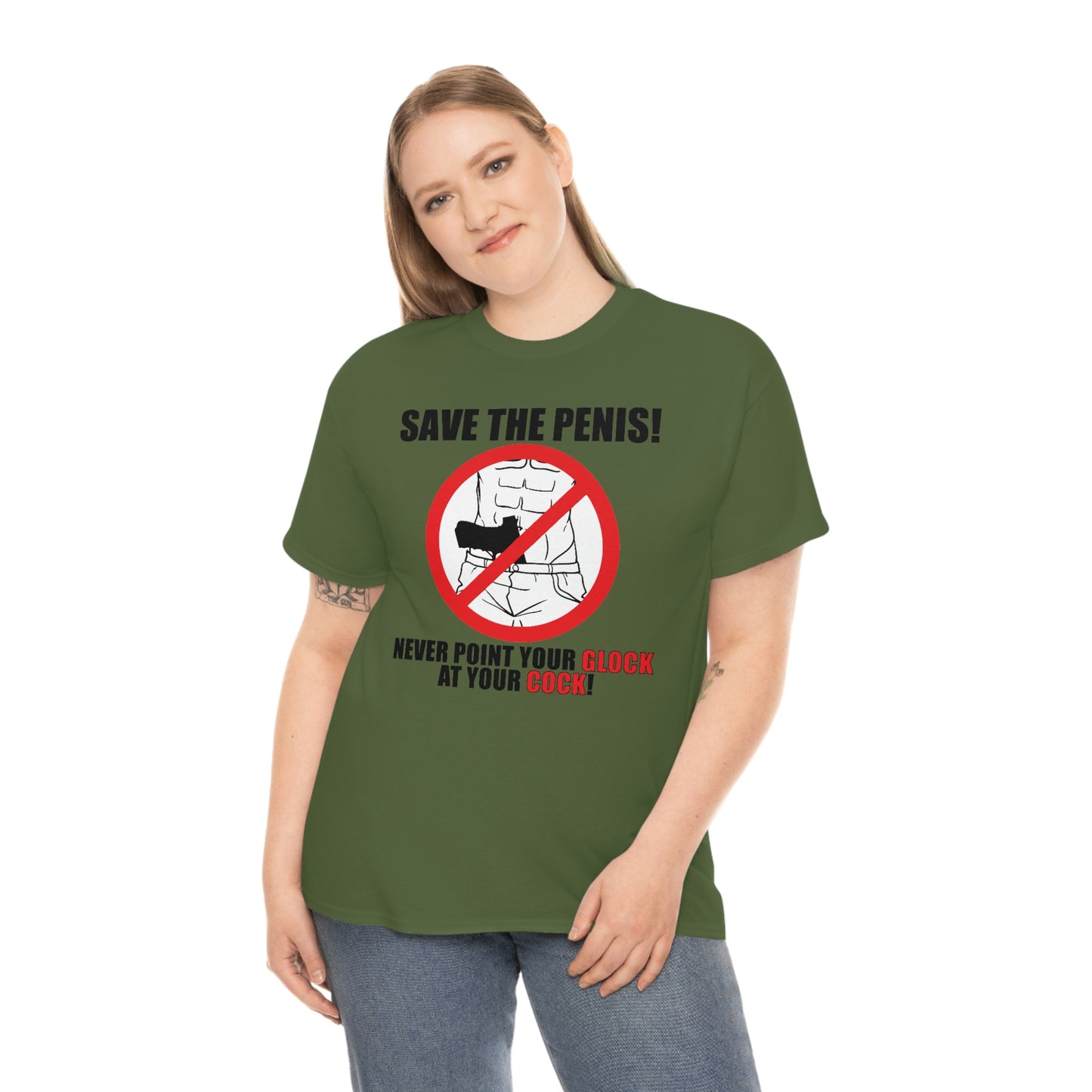 Save the Penis! Unisex Heavy Cotton Tee