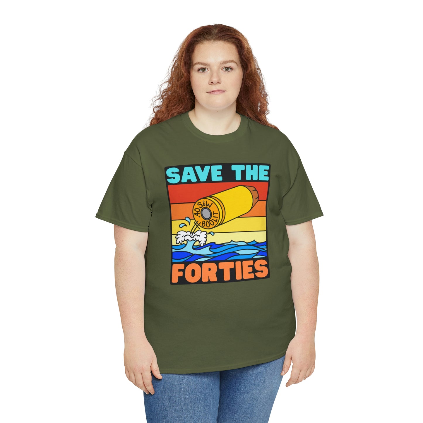 Save the Forties! Unisex Heavy Cotton Tee