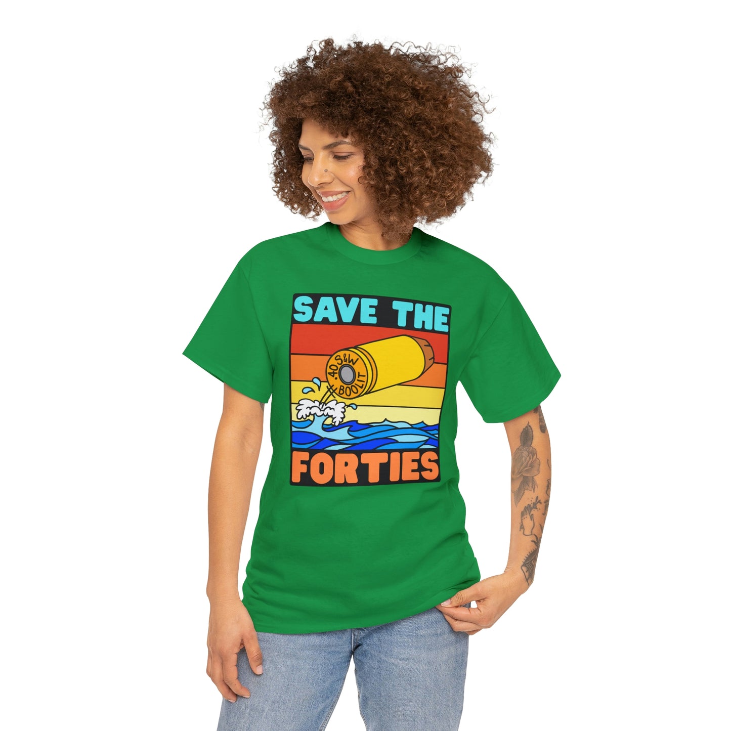 Save the Forties! Unisex Heavy Cotton Tee