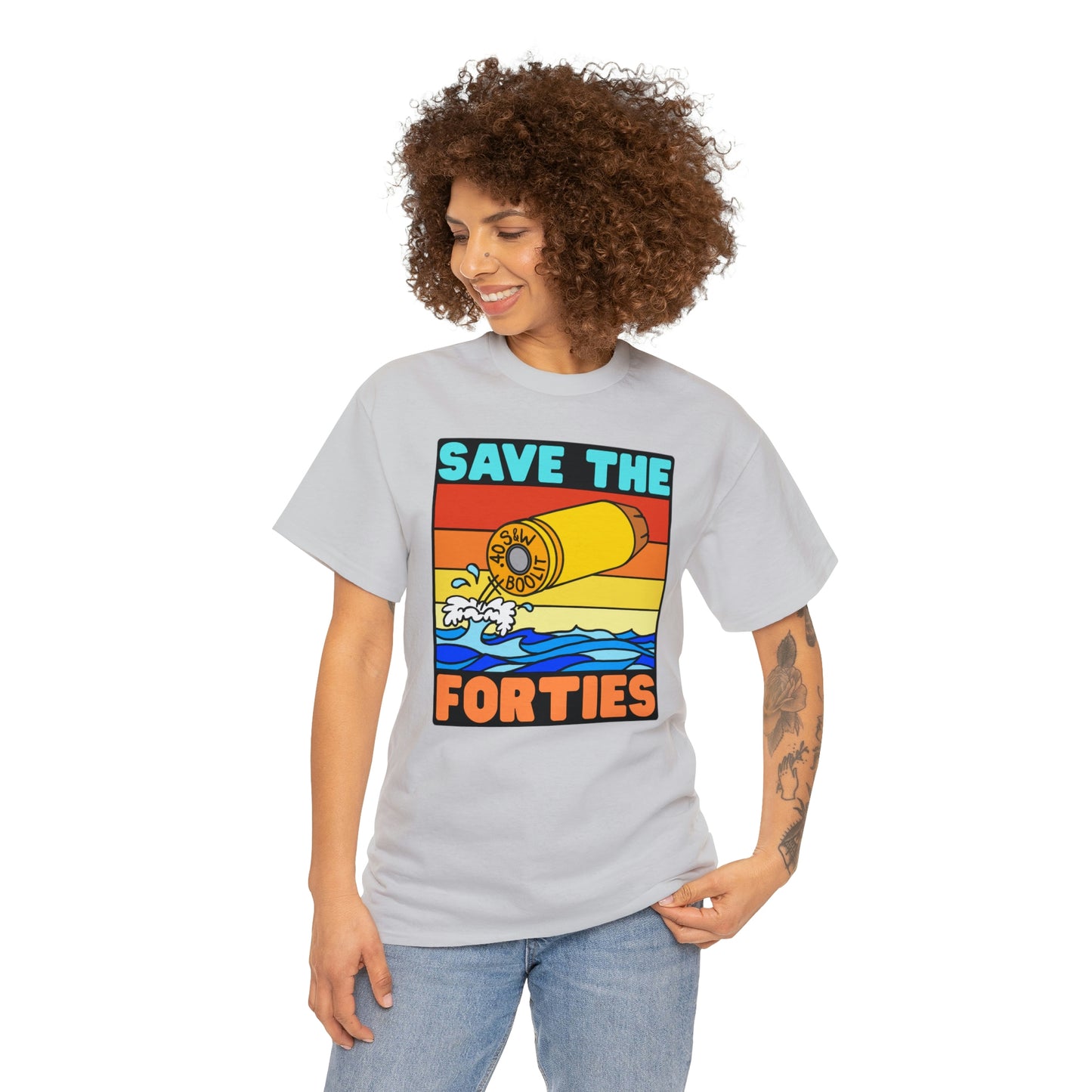 Save the Forties! Unisex Heavy Cotton Tee