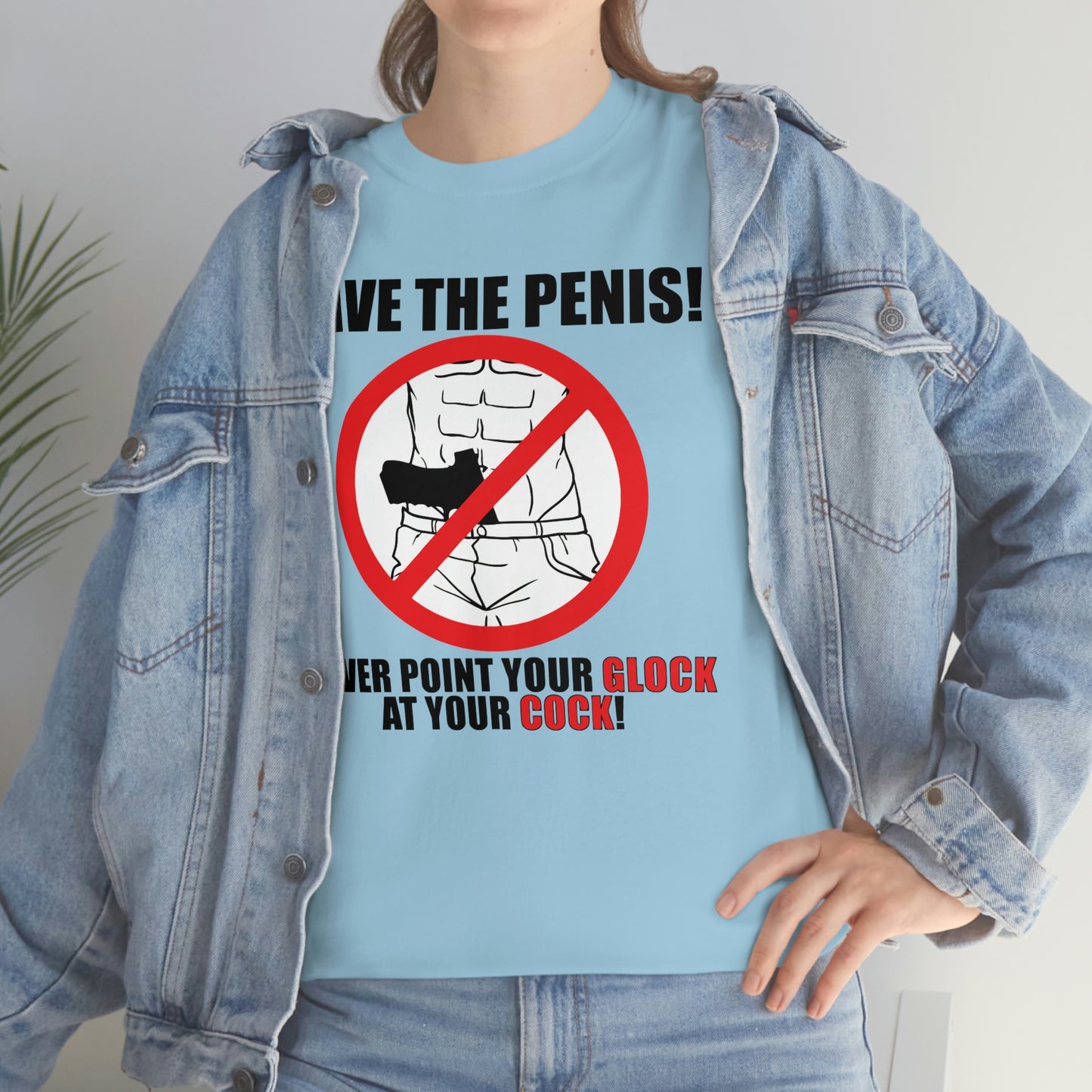 Save the Penis! Unisex Heavy Cotton Tee