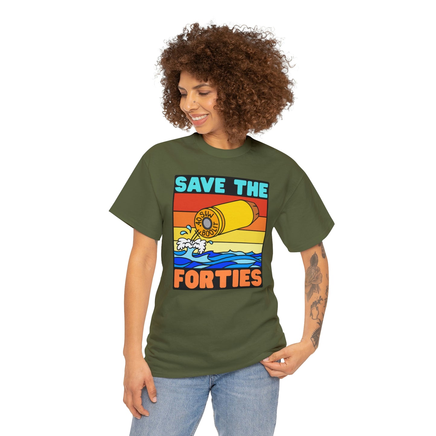 Save the Forties! Unisex Heavy Cotton Tee