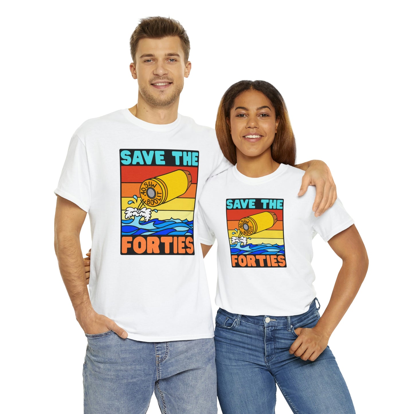 Save the Forties! Unisex Heavy Cotton Tee