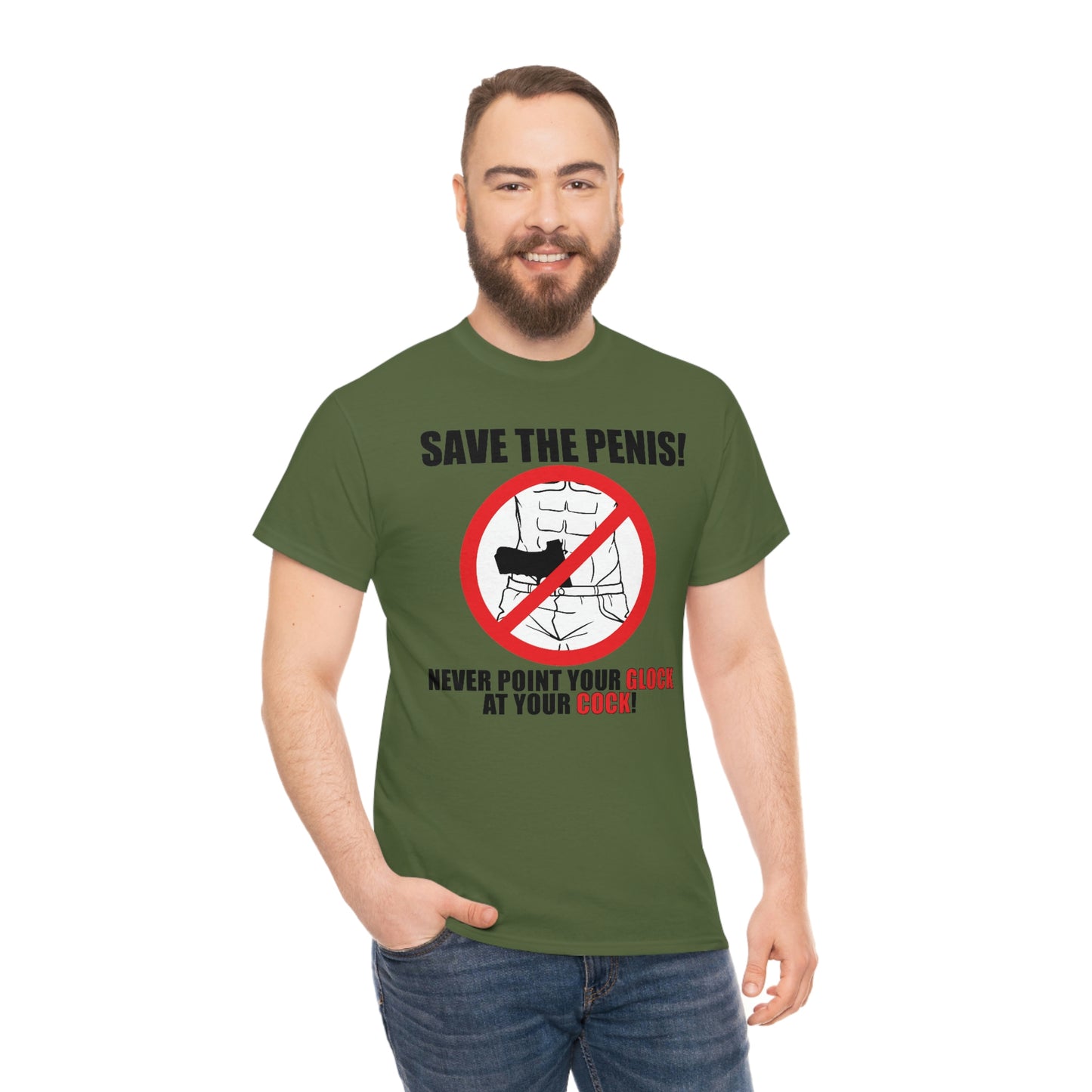 Save the Penis! Unisex Heavy Cotton Tee
