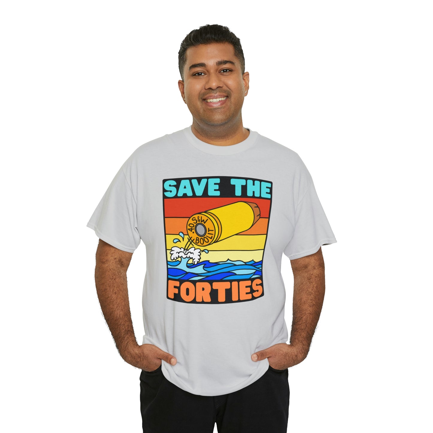 Save the Forties! Unisex Heavy Cotton Tee