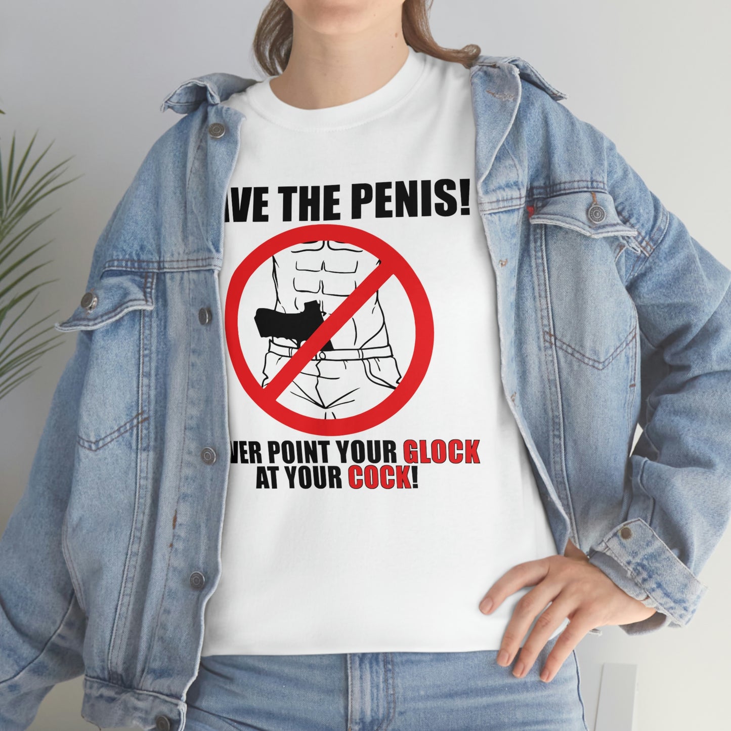 Save the Penis! Unisex Heavy Cotton Tee