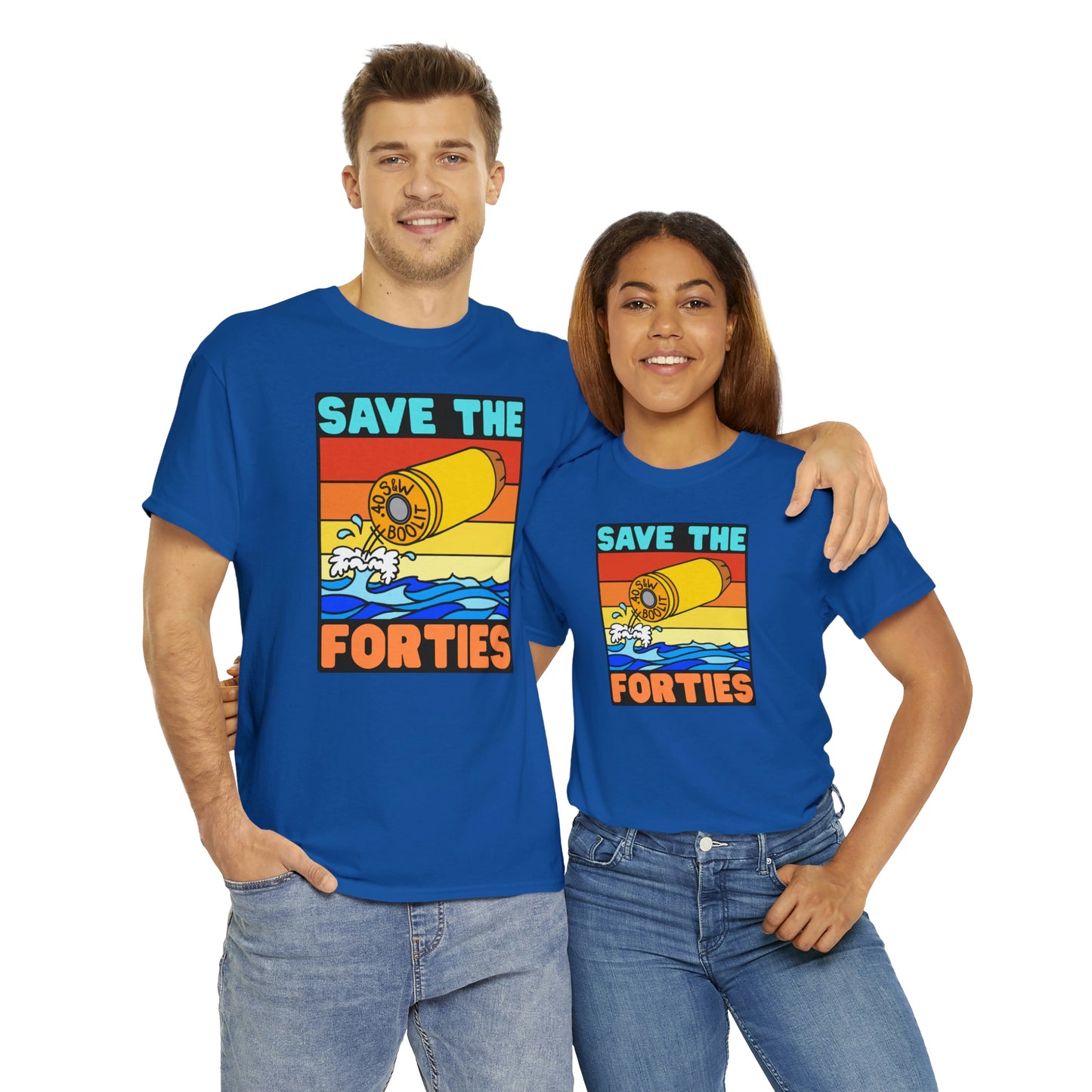 Save the Forties! Unisex Heavy Cotton Tee