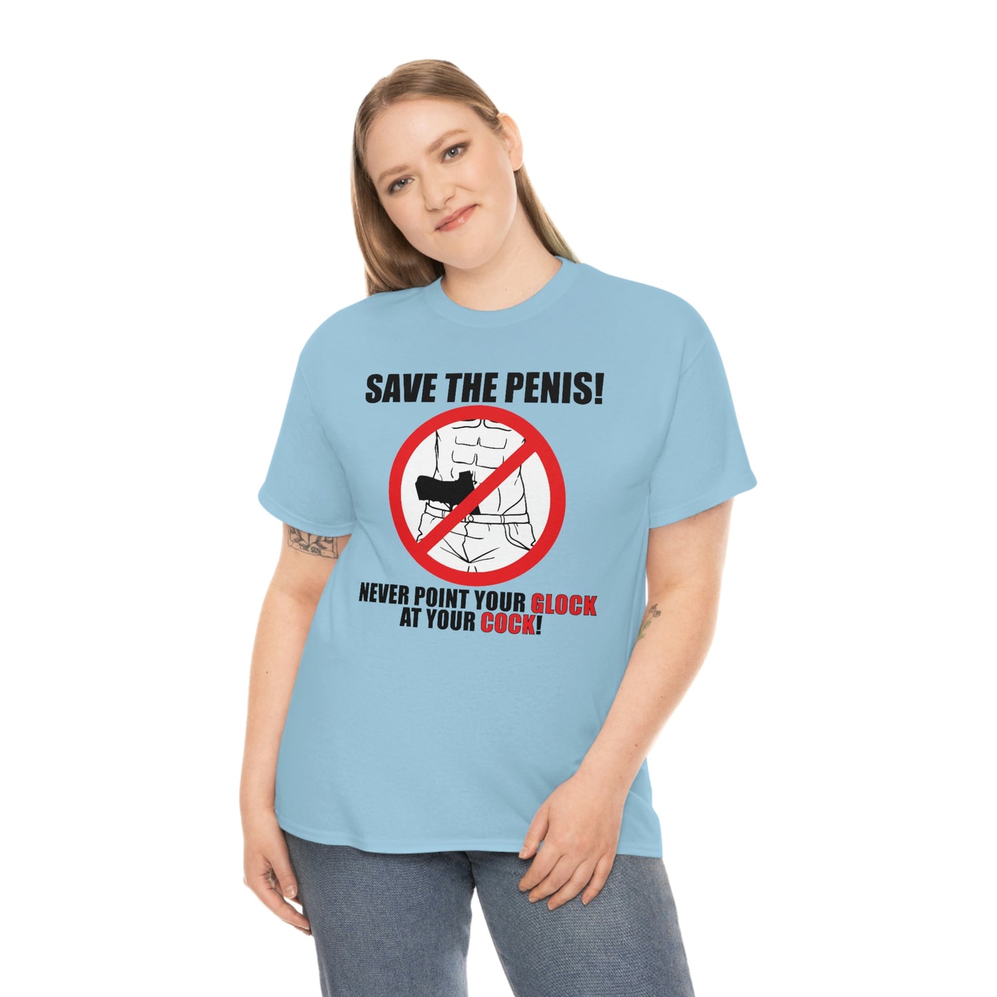 Save the Penis! Unisex Heavy Cotton Tee