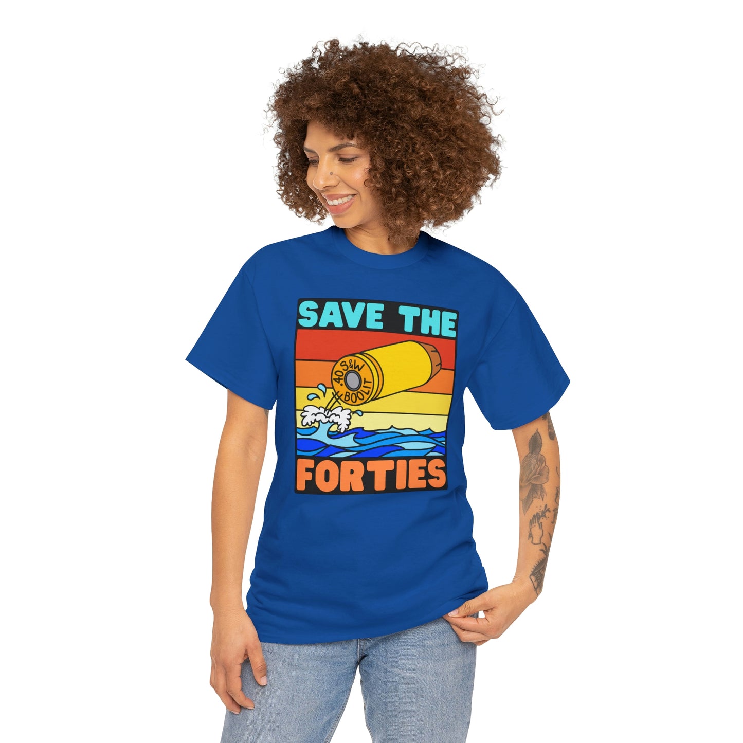 Save the Forties! Unisex Heavy Cotton Tee