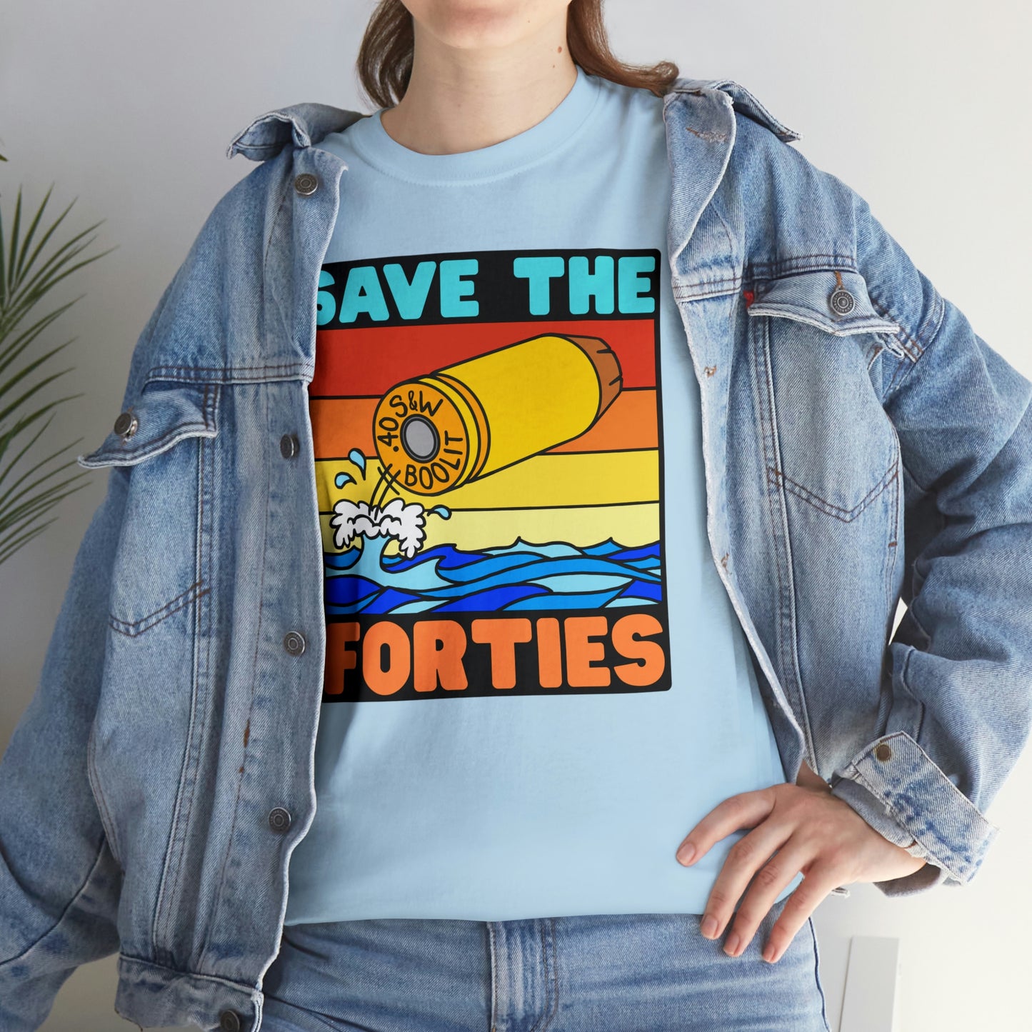 Save the Forties! Unisex Heavy Cotton Tee