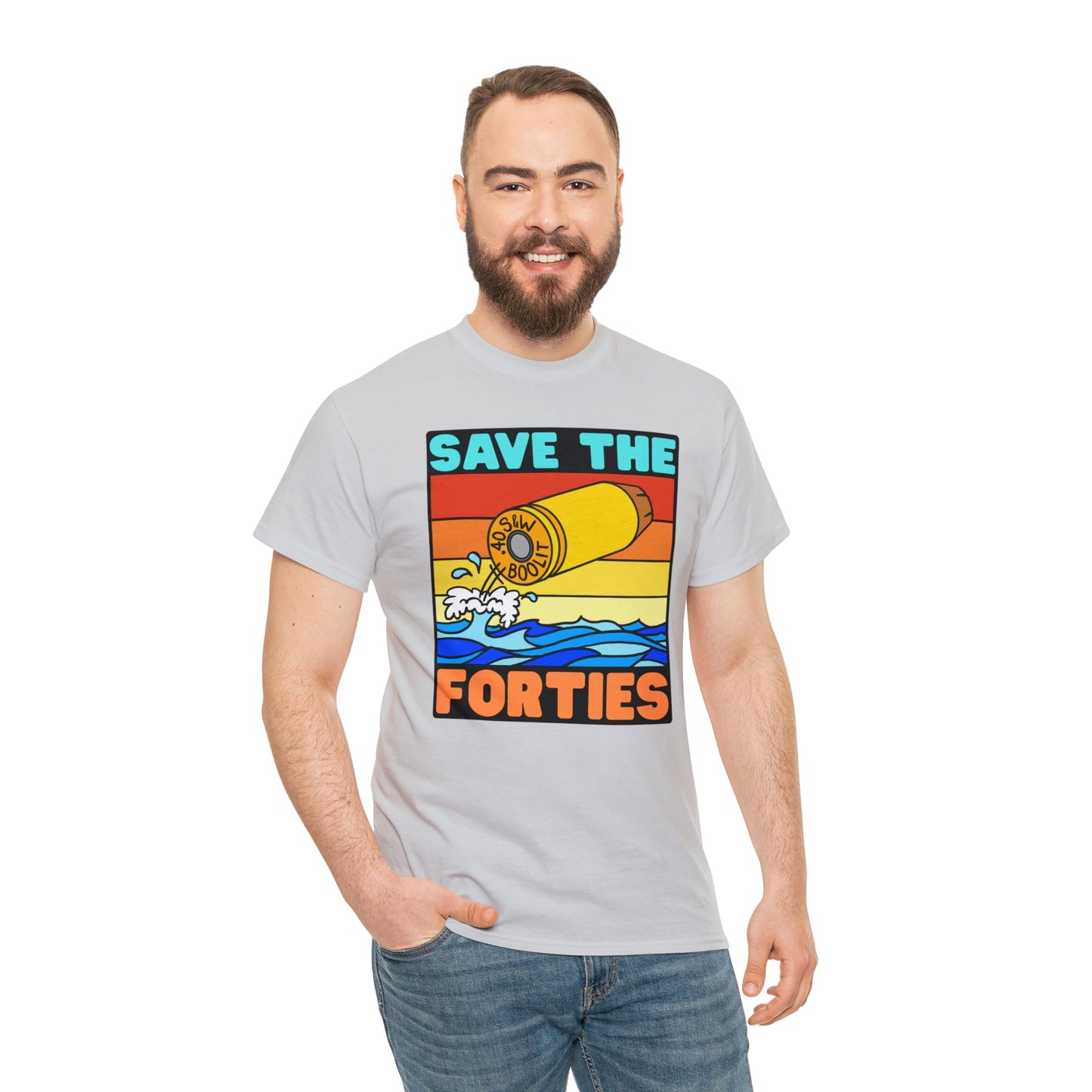 Save the Forties! Unisex Heavy Cotton Tee
