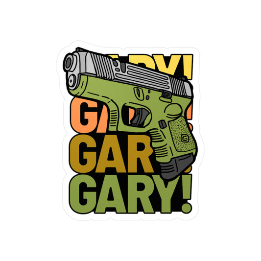 Gary the Glock Kiss-Cut Vinyl Decals