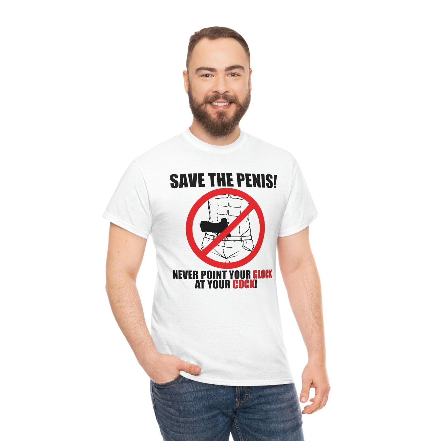 Save the Penis! Unisex Heavy Cotton Tee