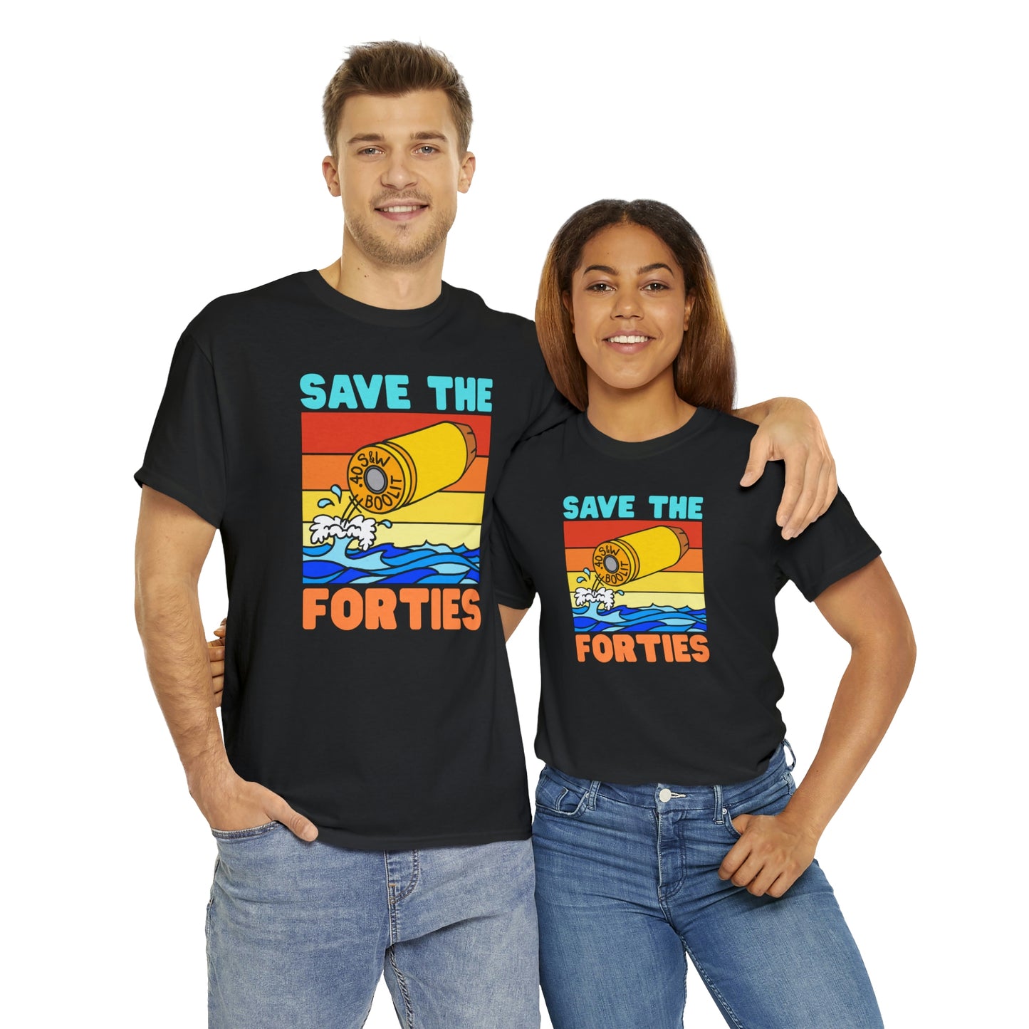Save the Forties! Unisex Heavy Cotton Tee