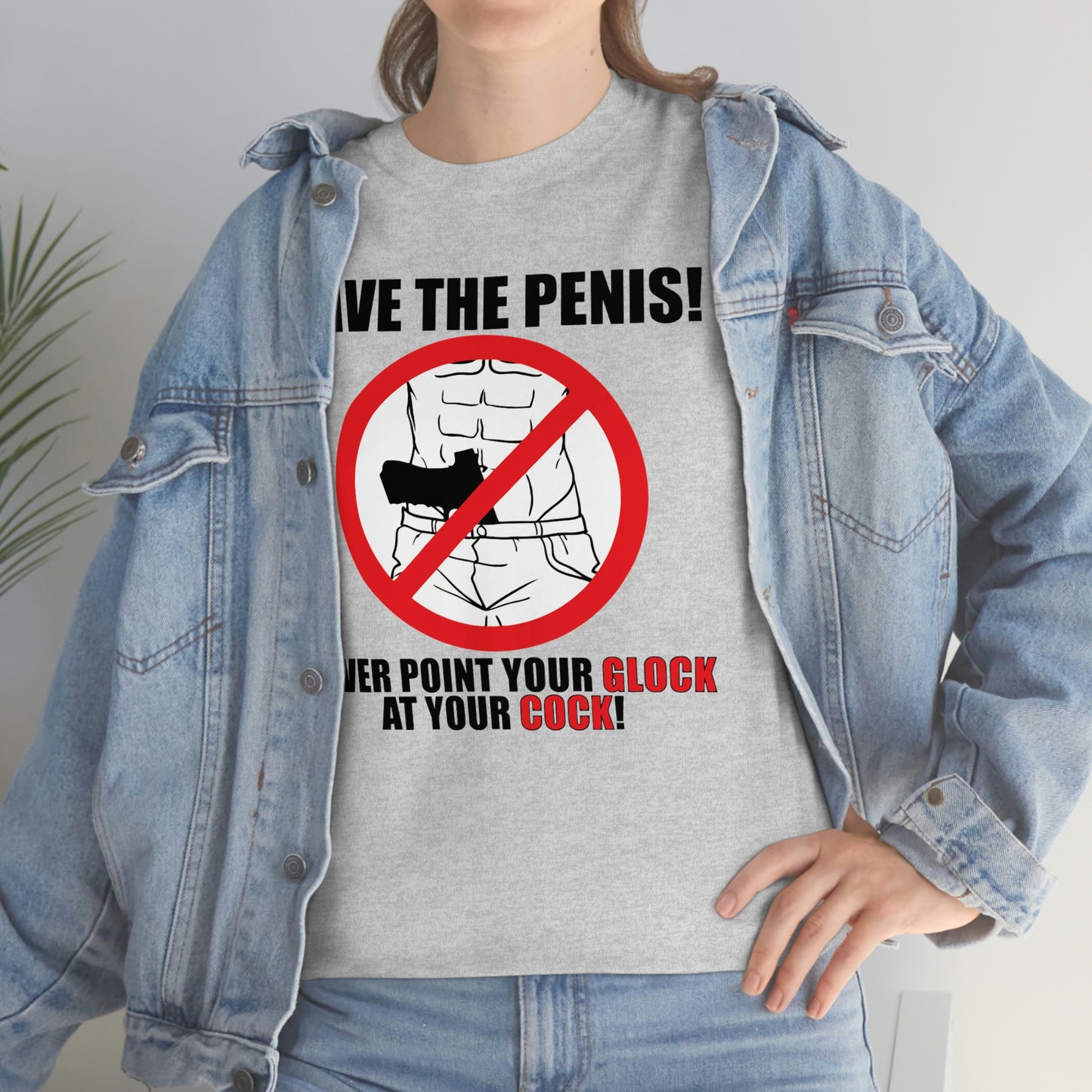 Save the Penis! Unisex Heavy Cotton Tee