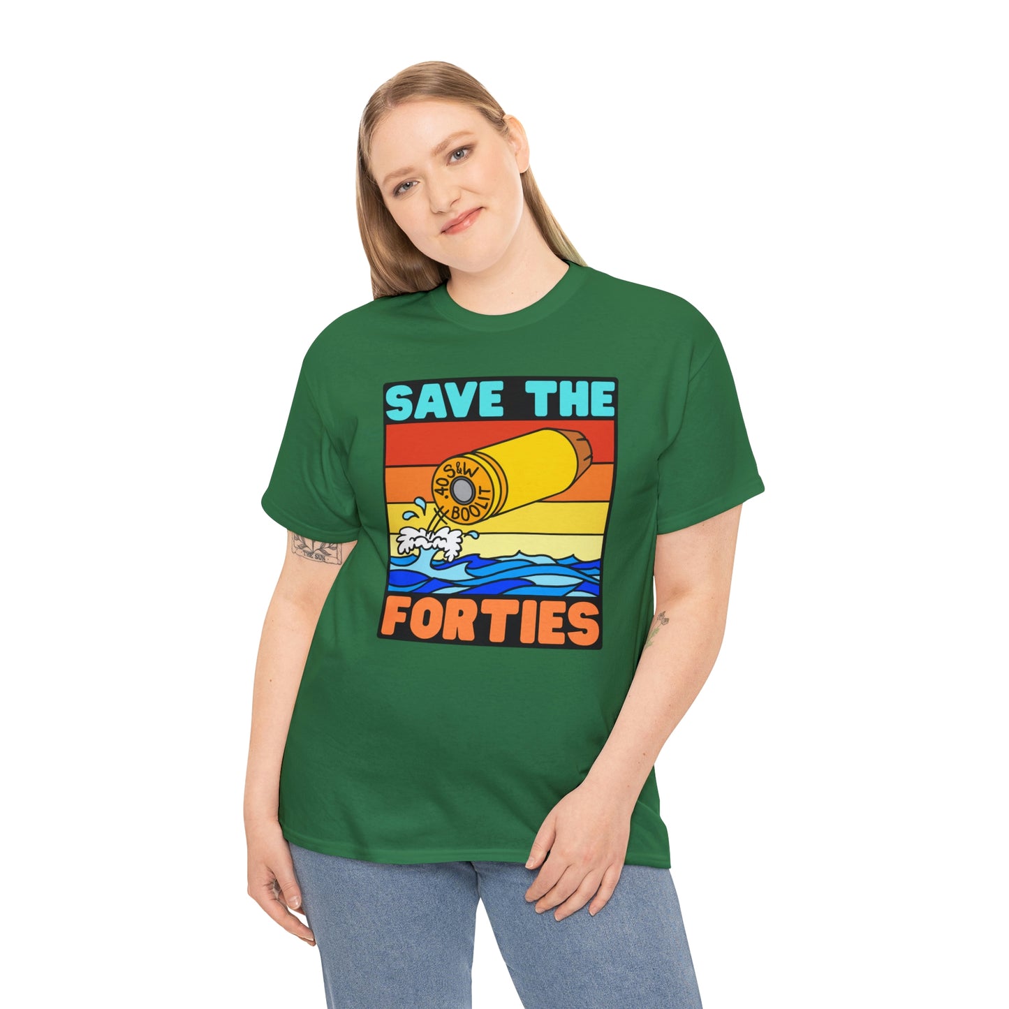 Save the Forties! Unisex Heavy Cotton Tee