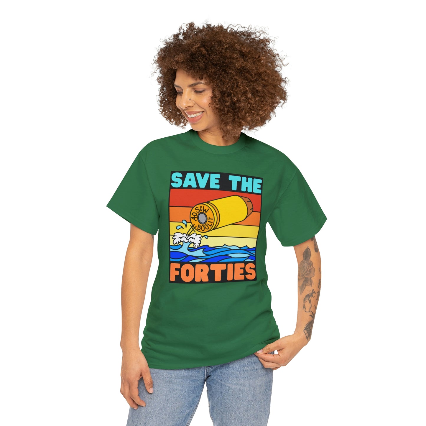 Save the Forties! Unisex Heavy Cotton Tee