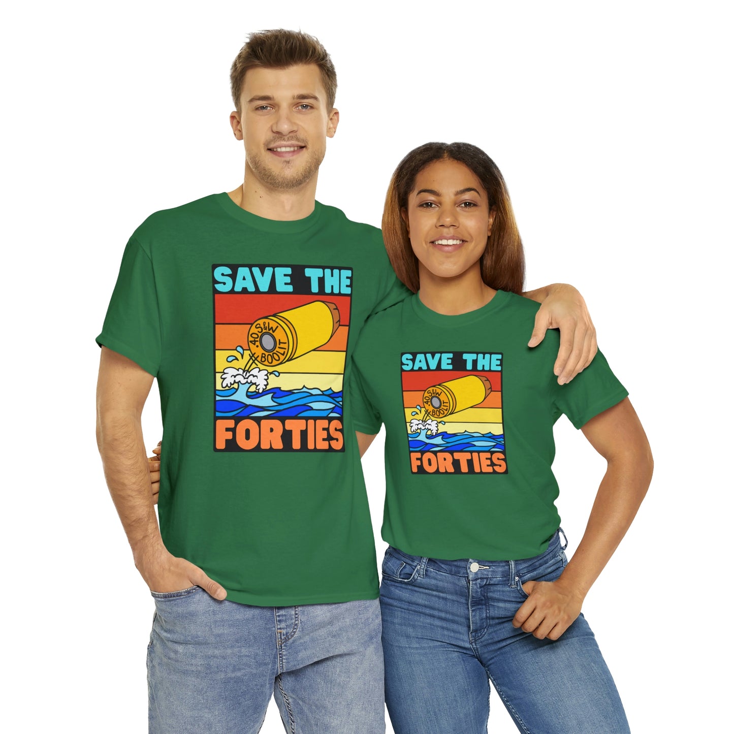 Save the Forties! Unisex Heavy Cotton Tee