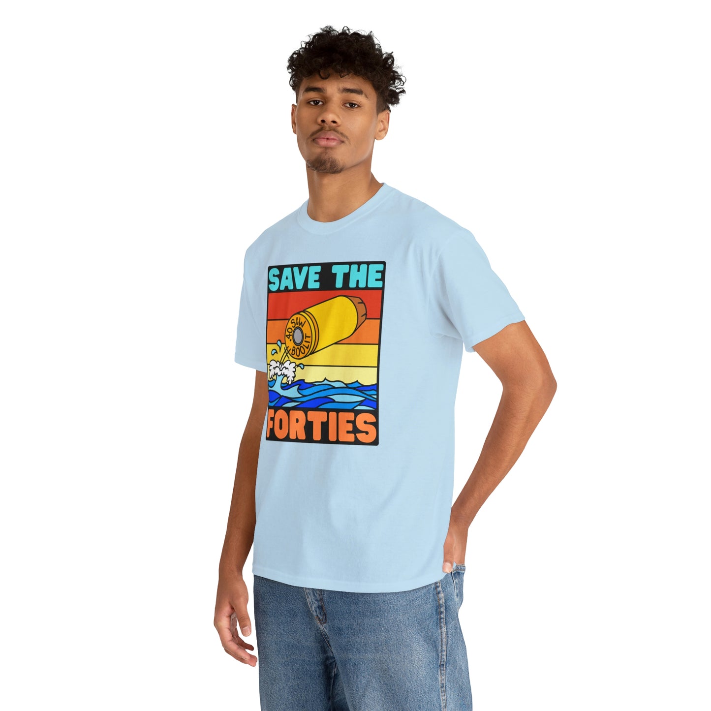 Save the Forties! Unisex Heavy Cotton Tee