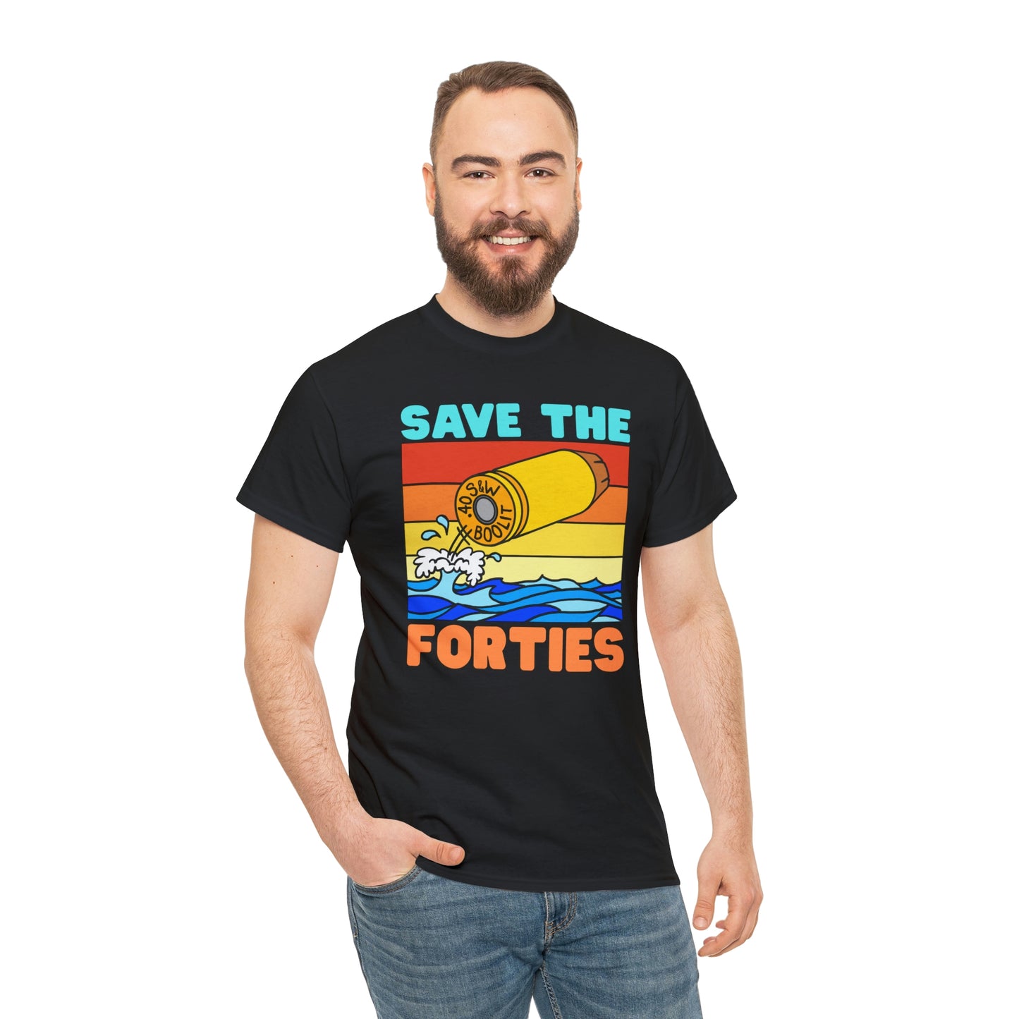 Save the Forties! Unisex Heavy Cotton Tee