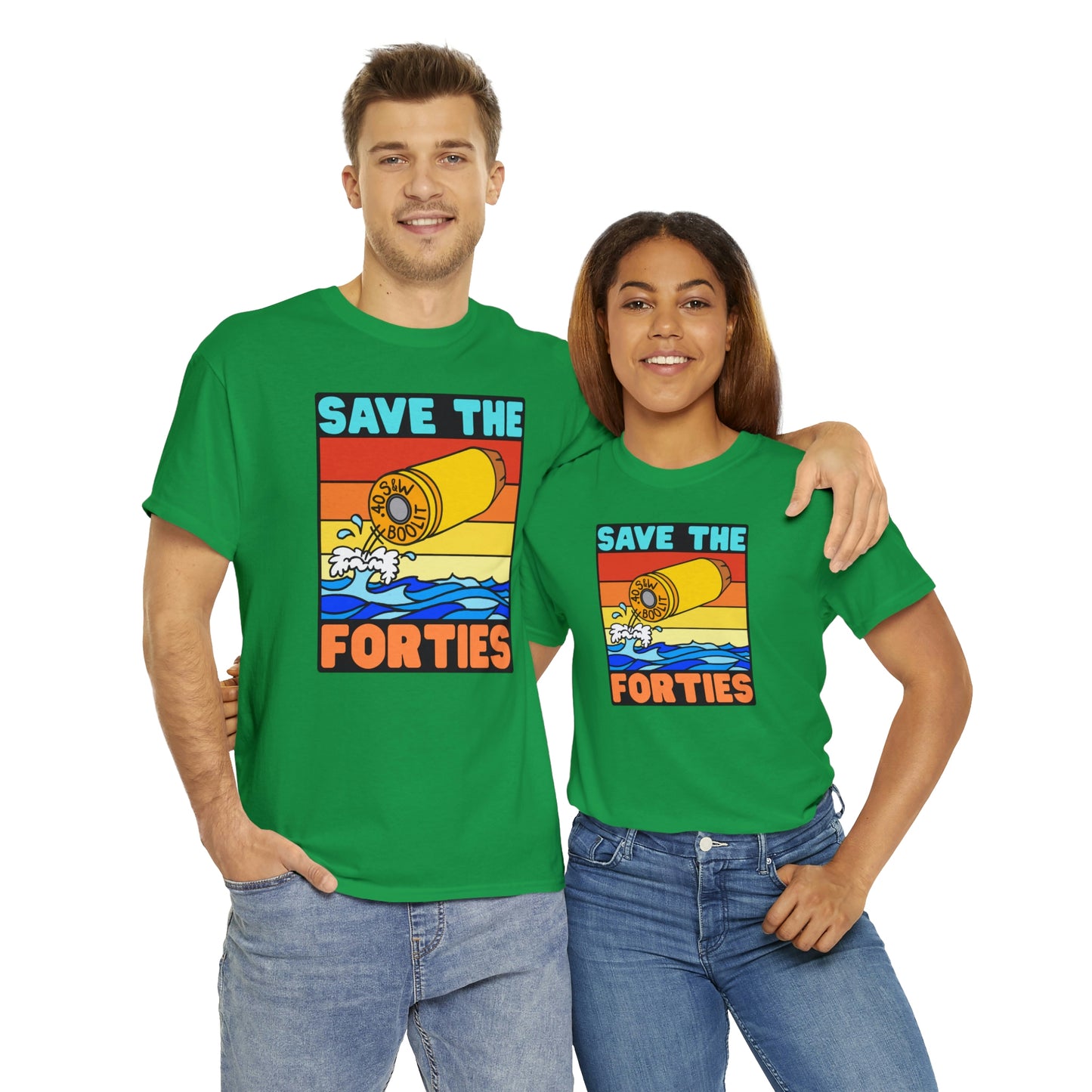 Save the Forties! Unisex Heavy Cotton Tee