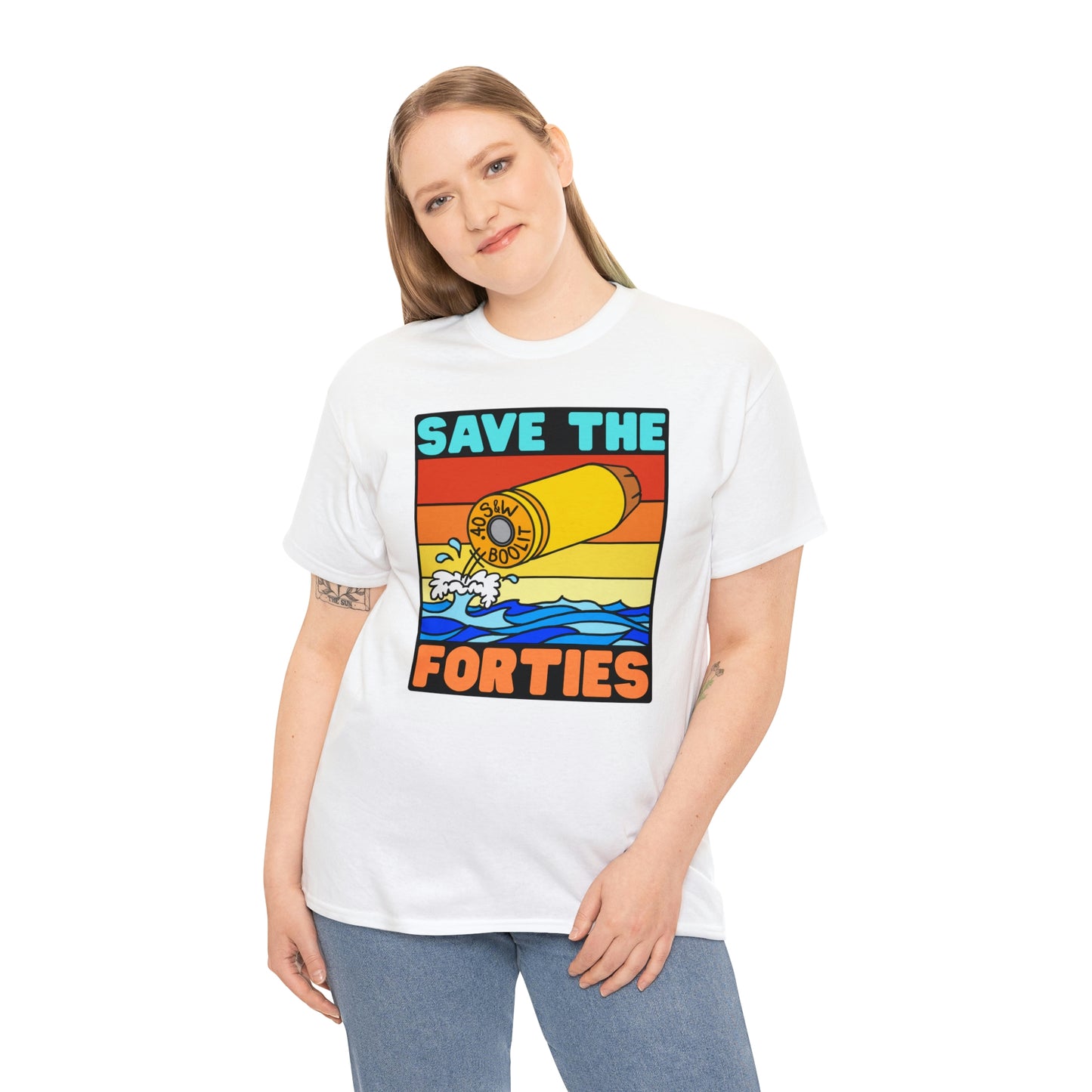 Save the Forties! Unisex Heavy Cotton Tee