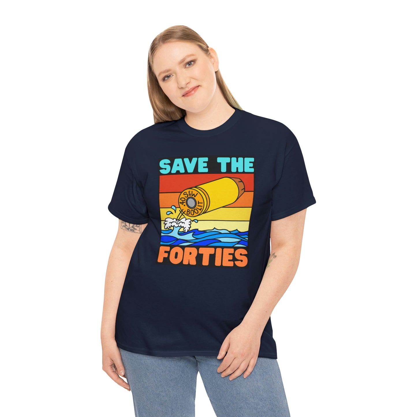 Save the Forties! Unisex Heavy Cotton Tee