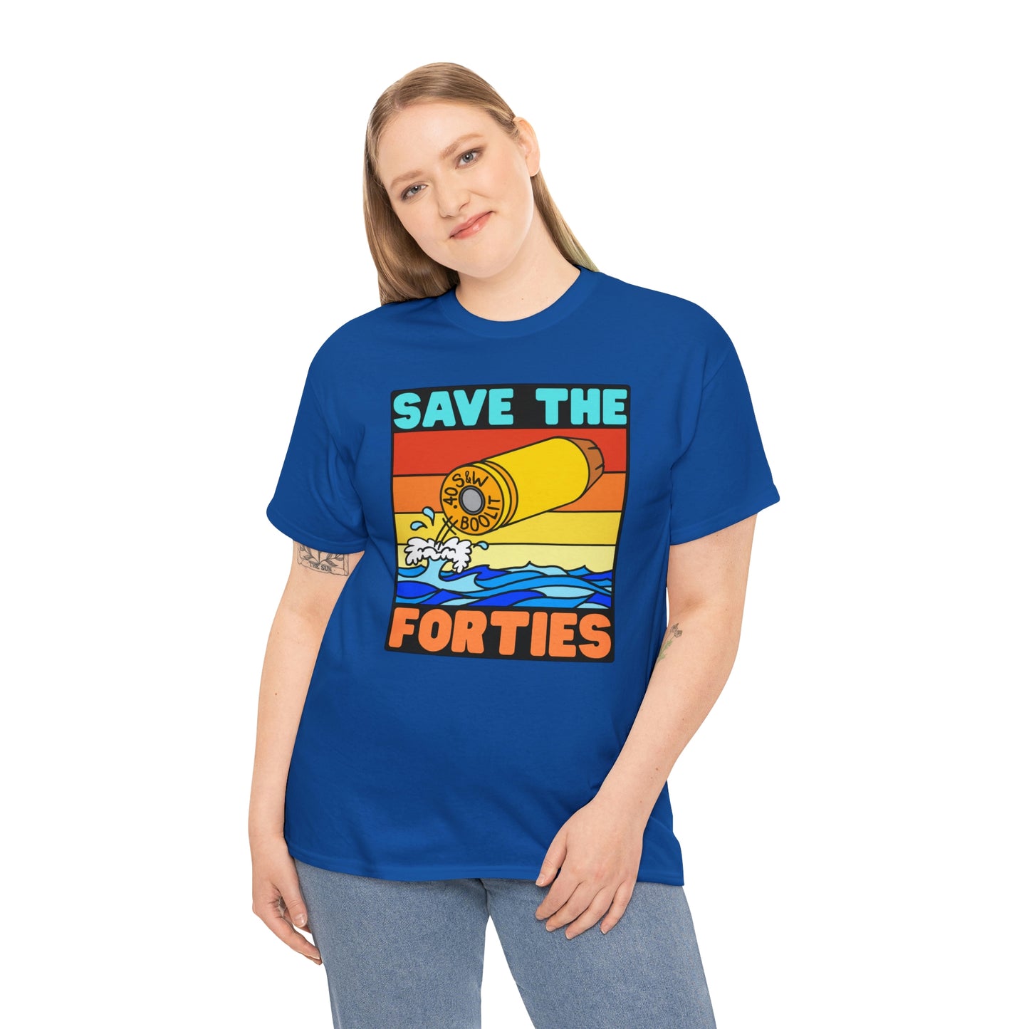 Save the Forties! Unisex Heavy Cotton Tee