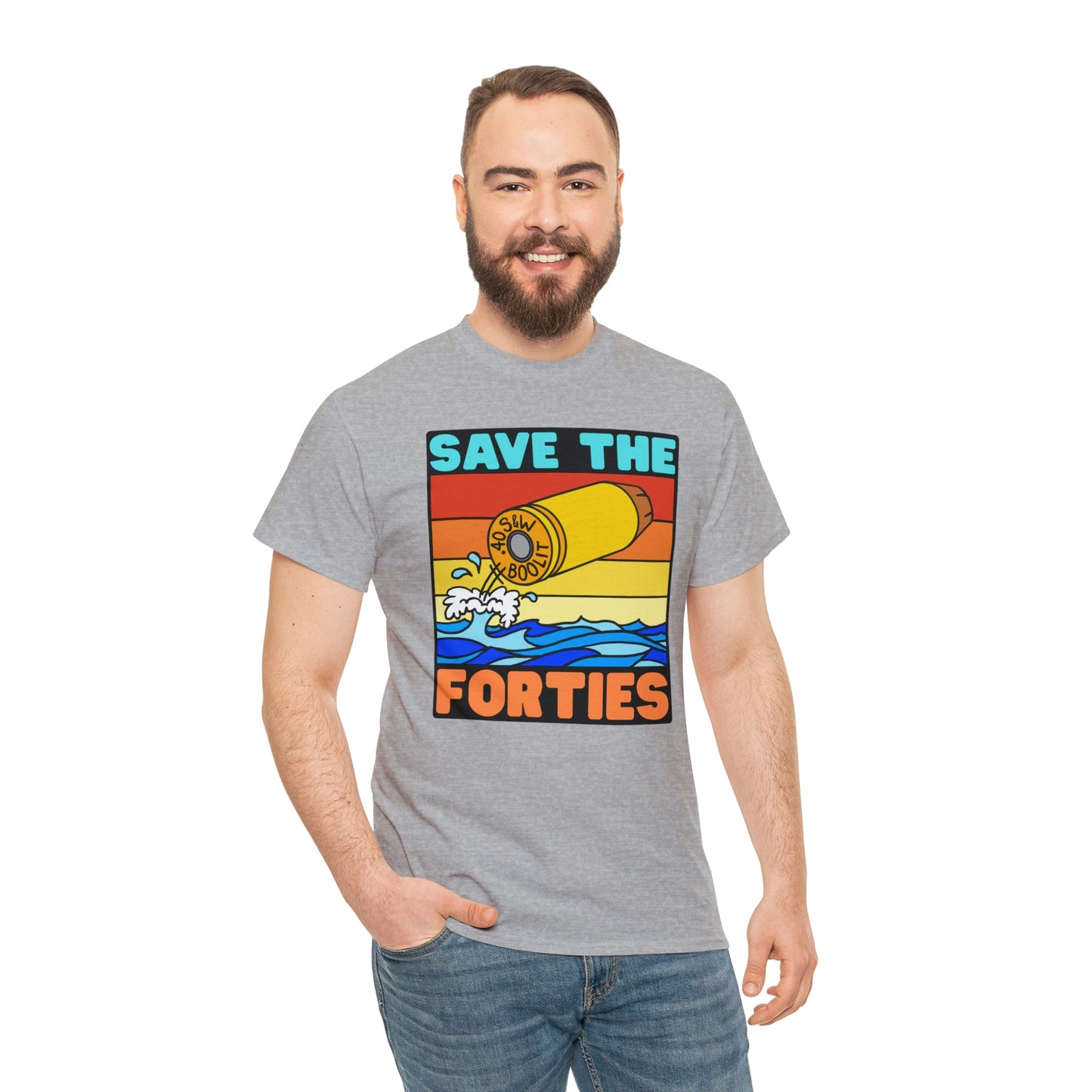 Save the Forties! Unisex Heavy Cotton Tee