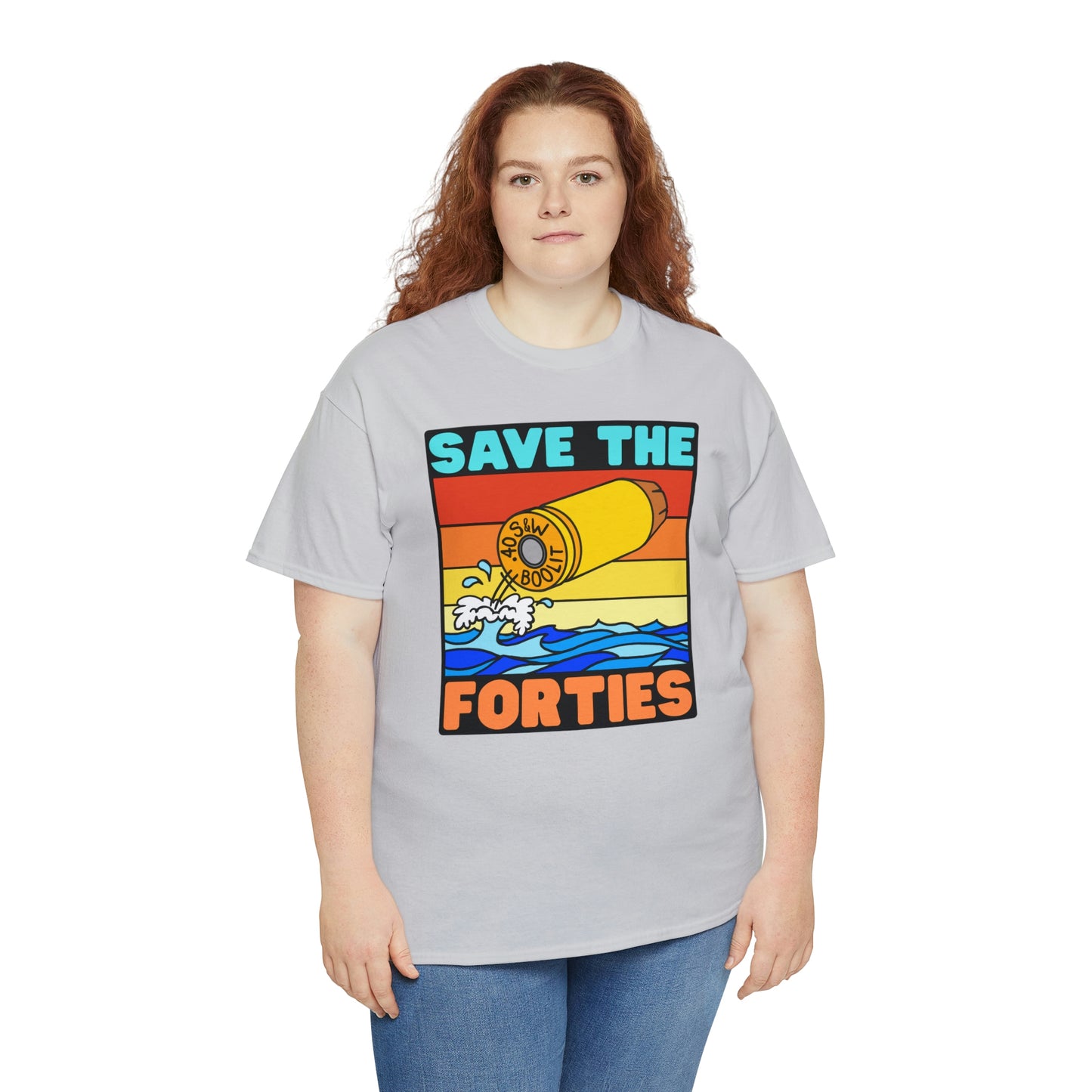 Save the Forties! Unisex Heavy Cotton Tee