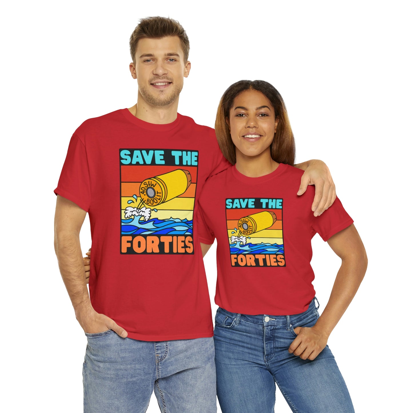 Save the Forties! Unisex Heavy Cotton Tee