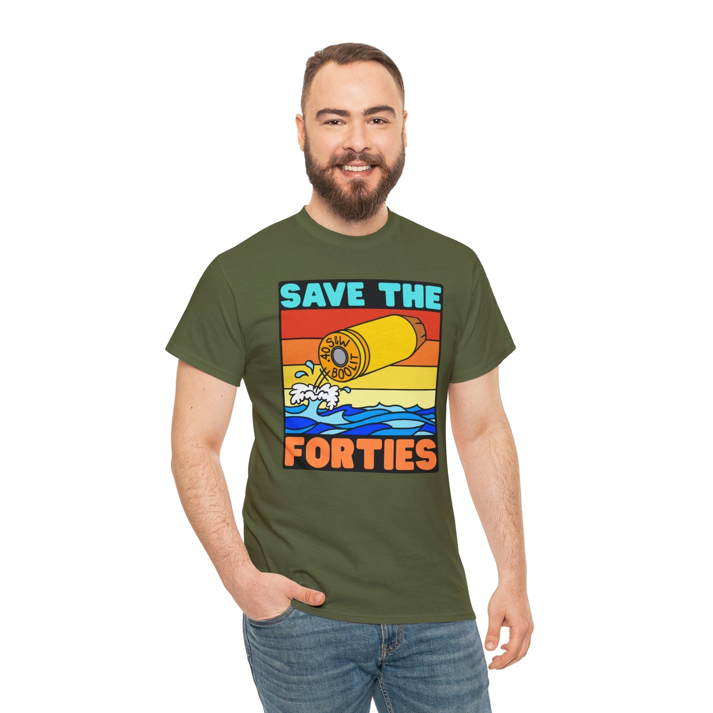 Save the Forties! Unisex Heavy Cotton Tee