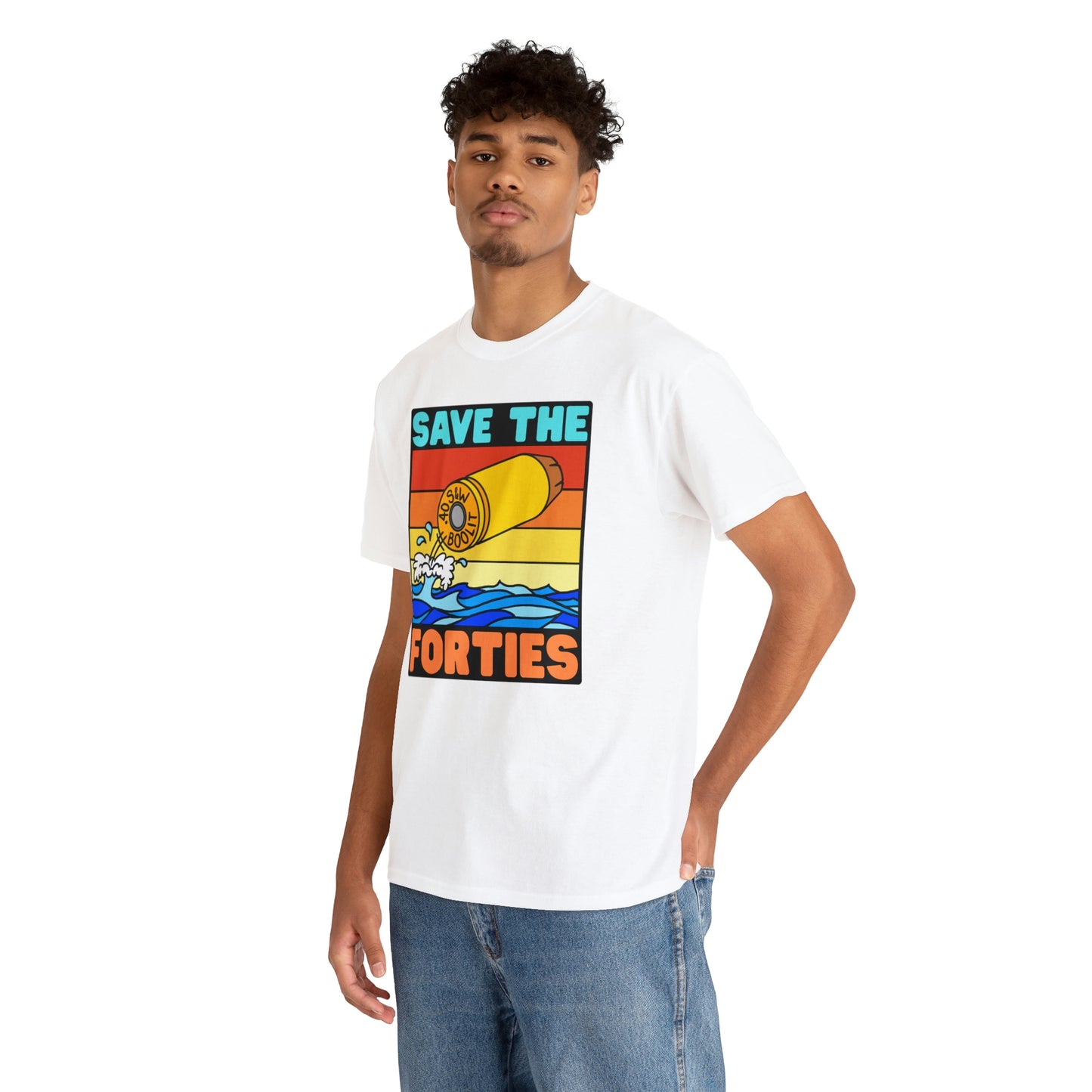Save the Forties! Unisex Heavy Cotton Tee