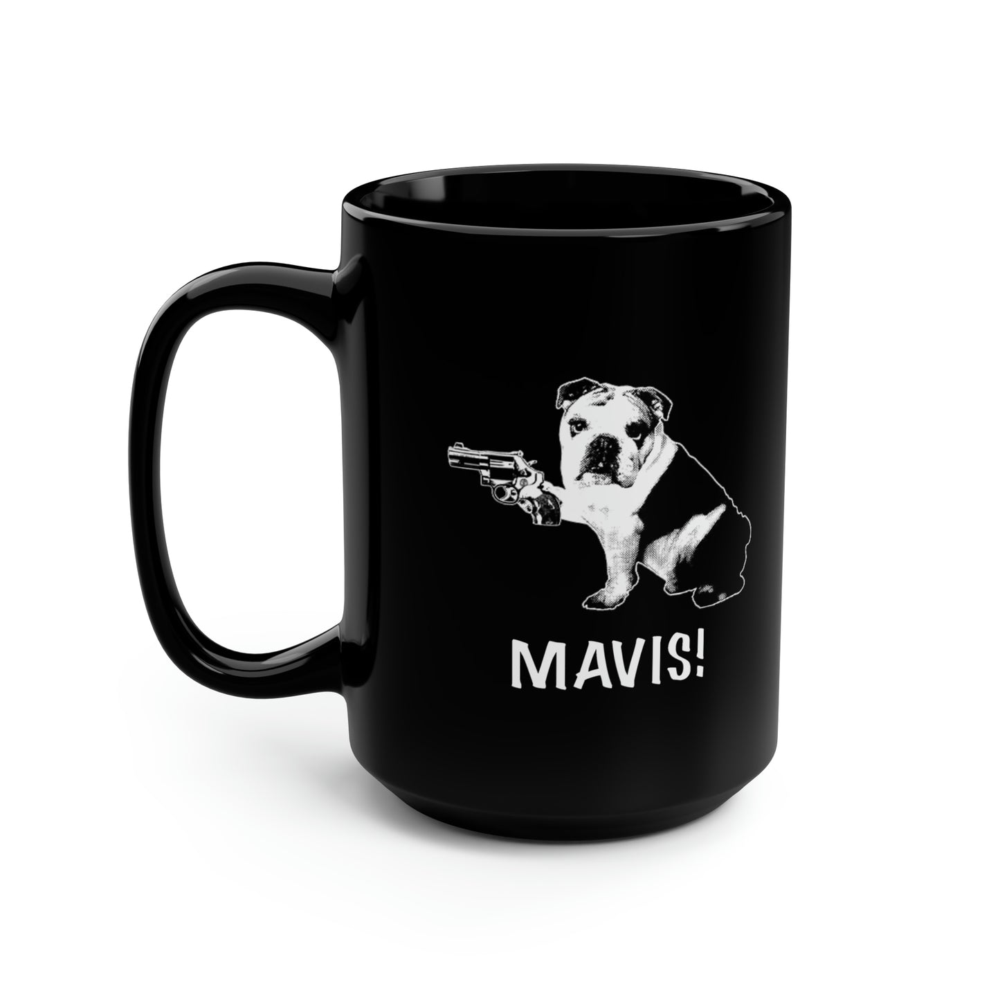 Mavis Black Mug, 15oz