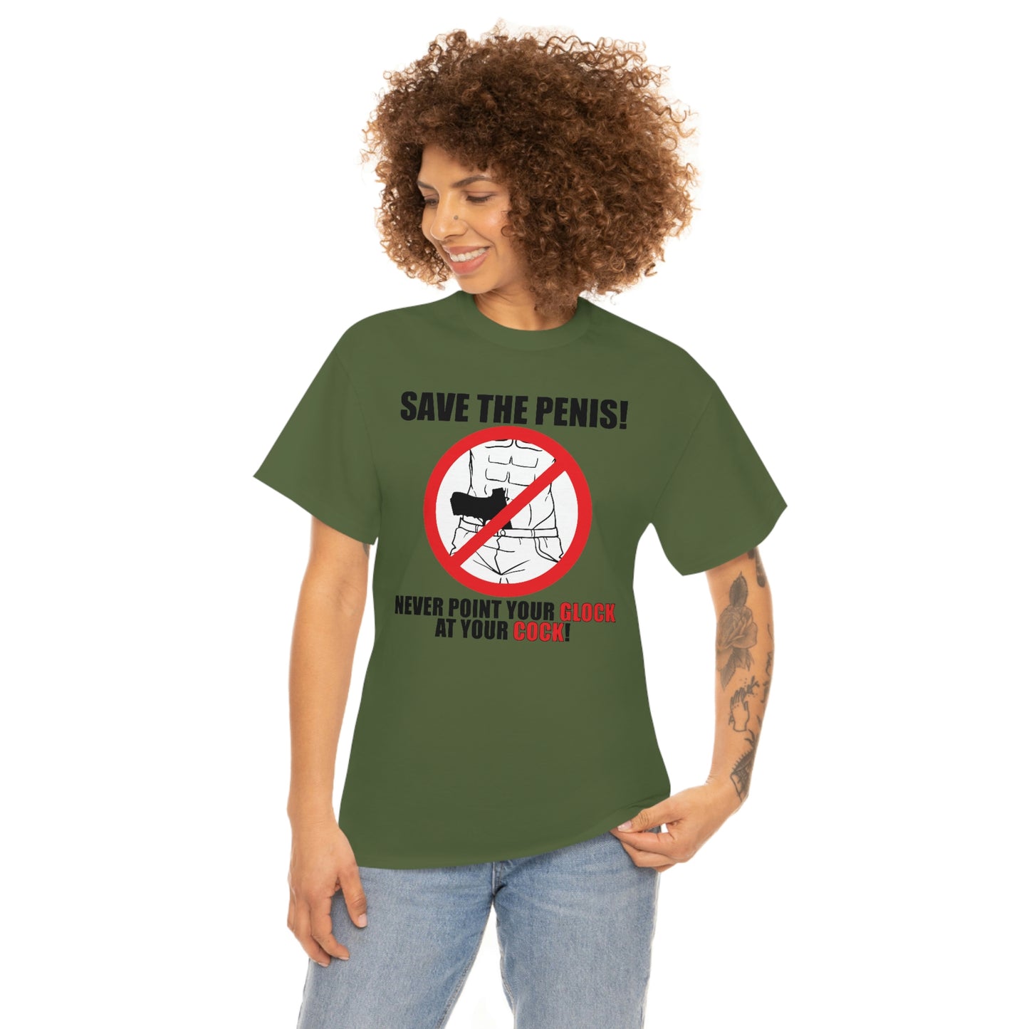Save the Penis! Unisex Heavy Cotton Tee