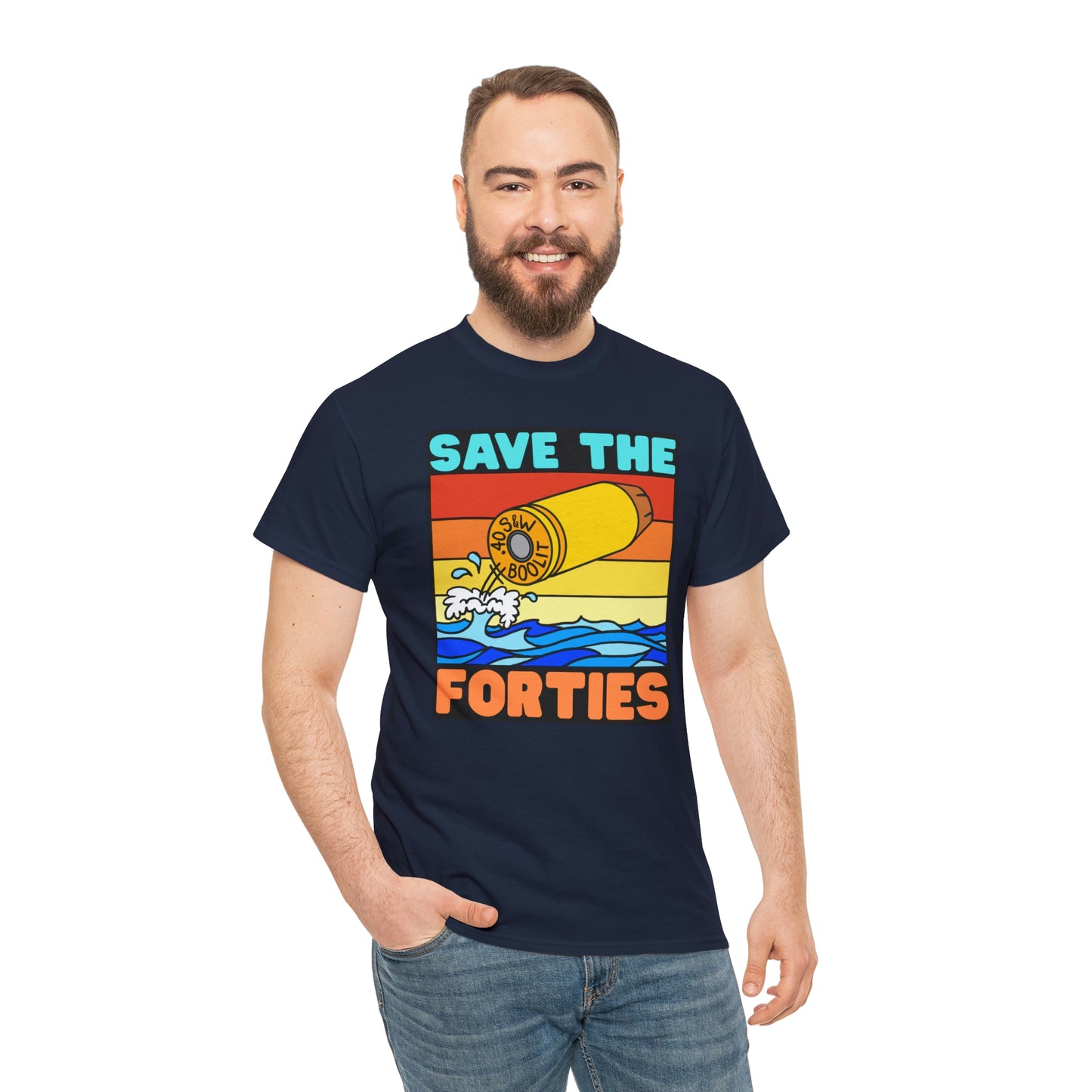 Save the Forties! Unisex Heavy Cotton Tee