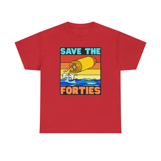 Save the Forties! Unisex Heavy Cotton Tee