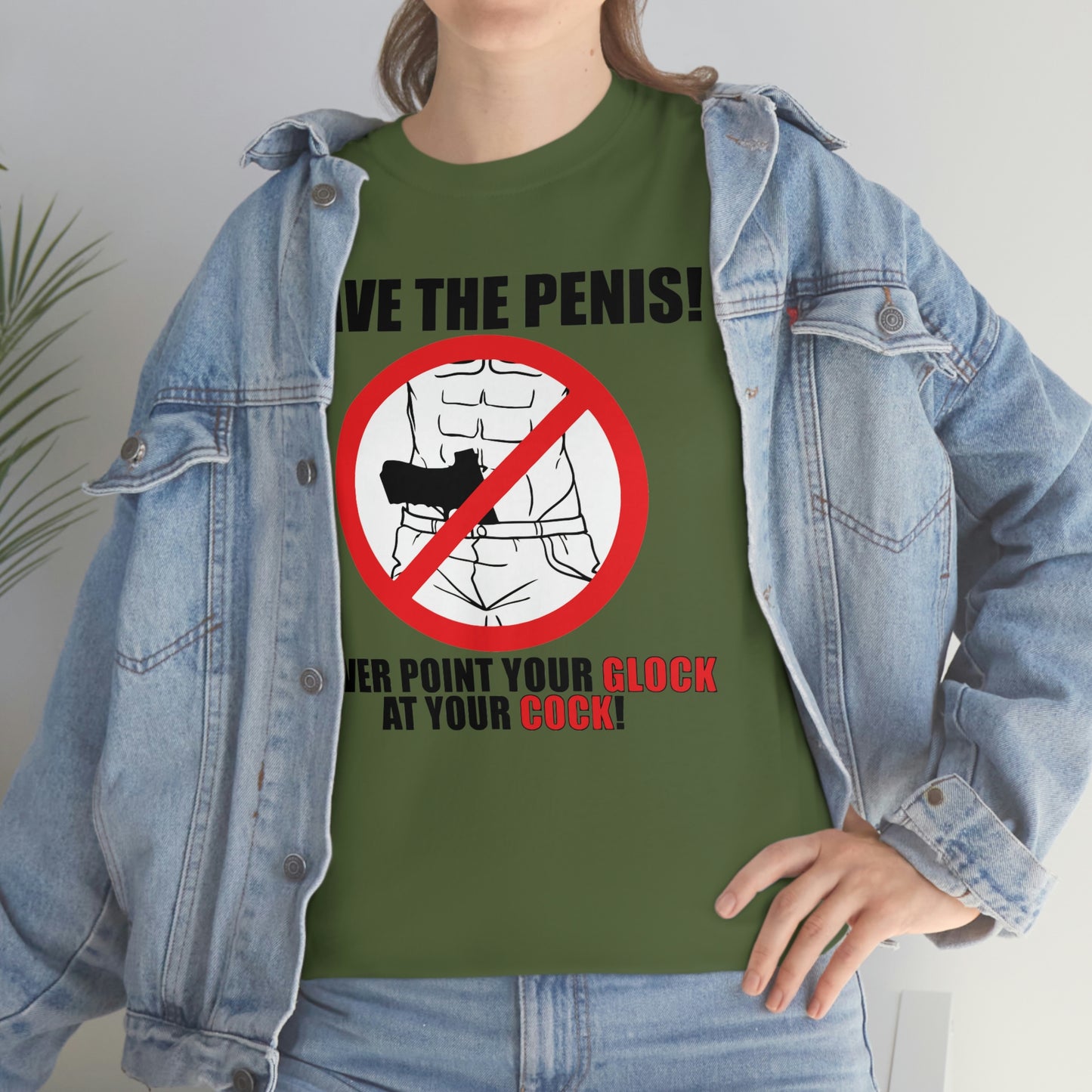 Save the Penis! Unisex Heavy Cotton Tee