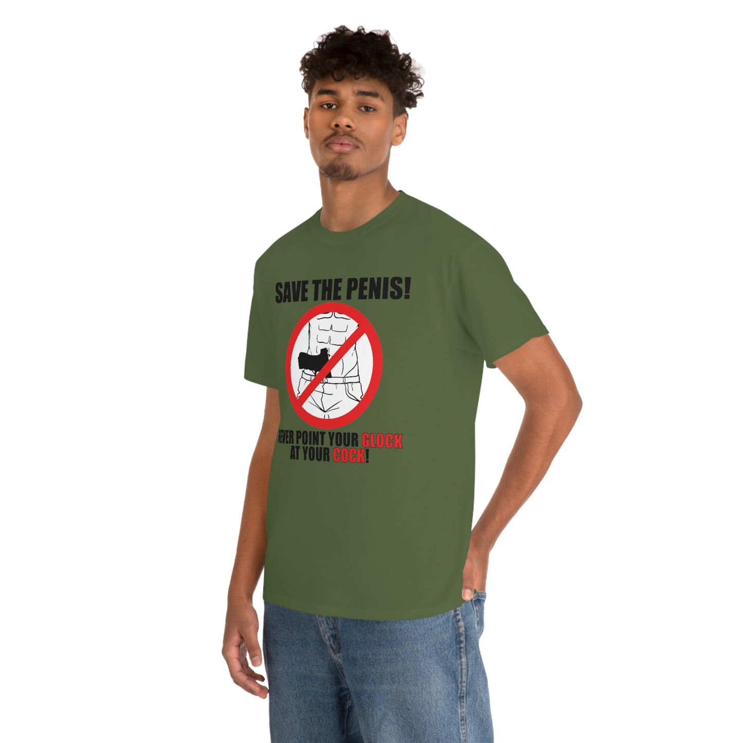 Save the Penis! Unisex Heavy Cotton Tee
