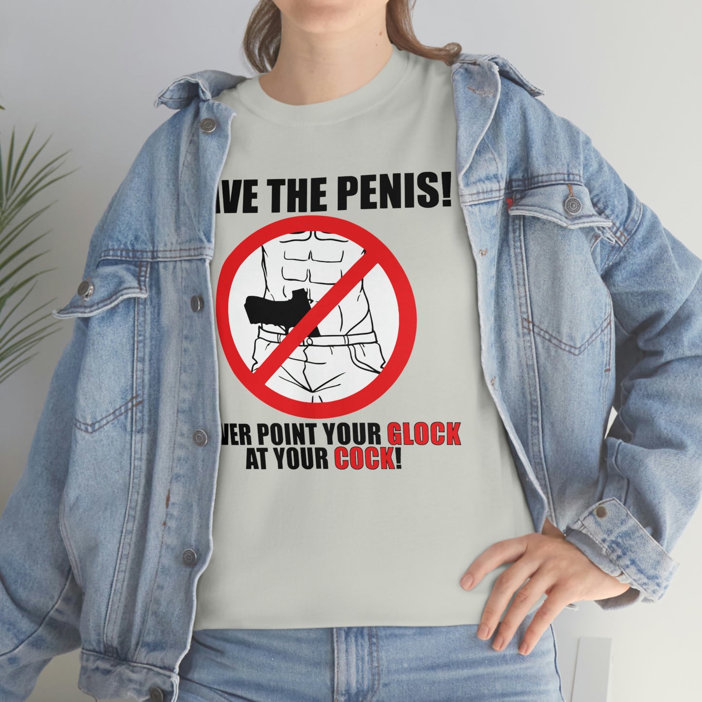 Save the Penis! Unisex Heavy Cotton Tee