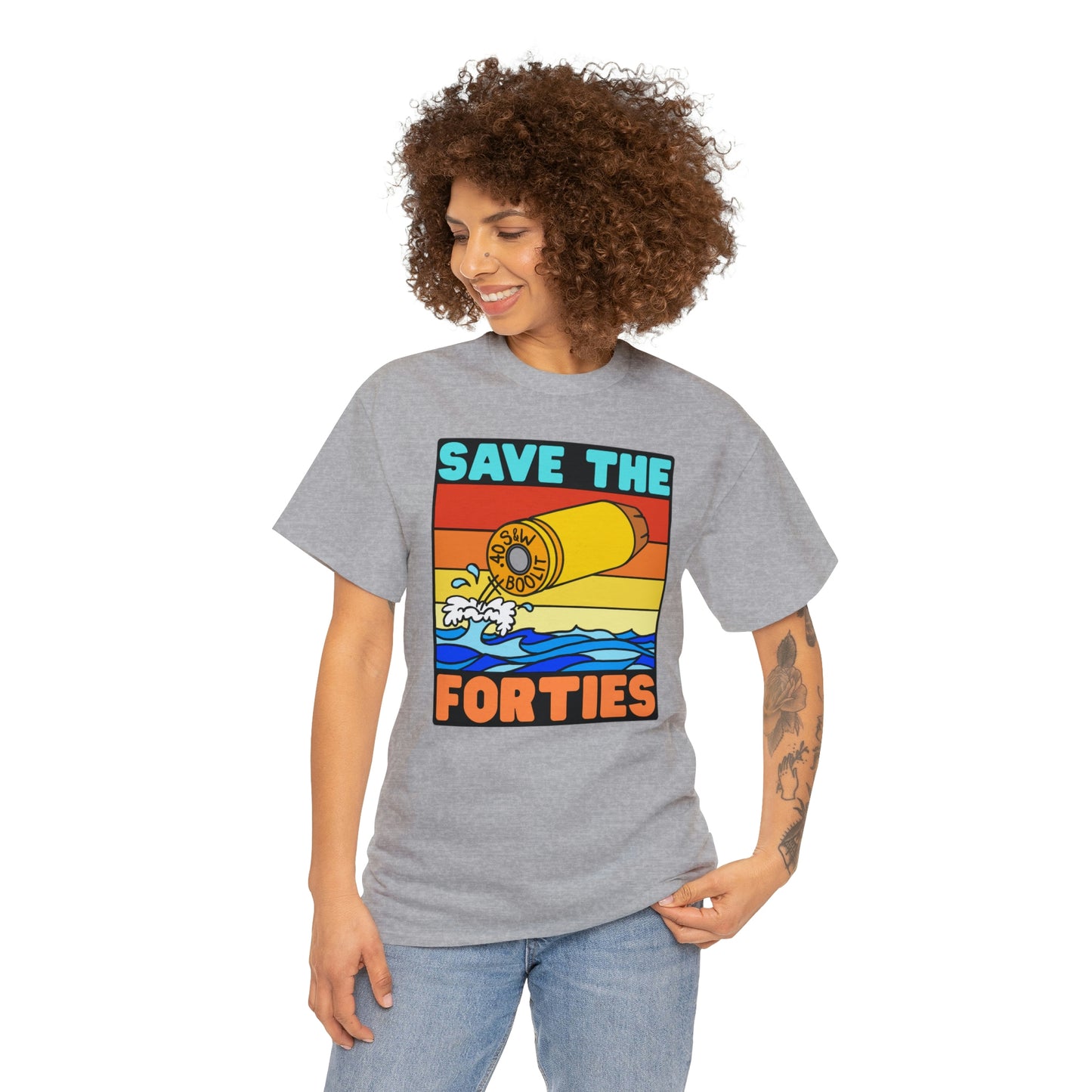 Save the Forties! Unisex Heavy Cotton Tee