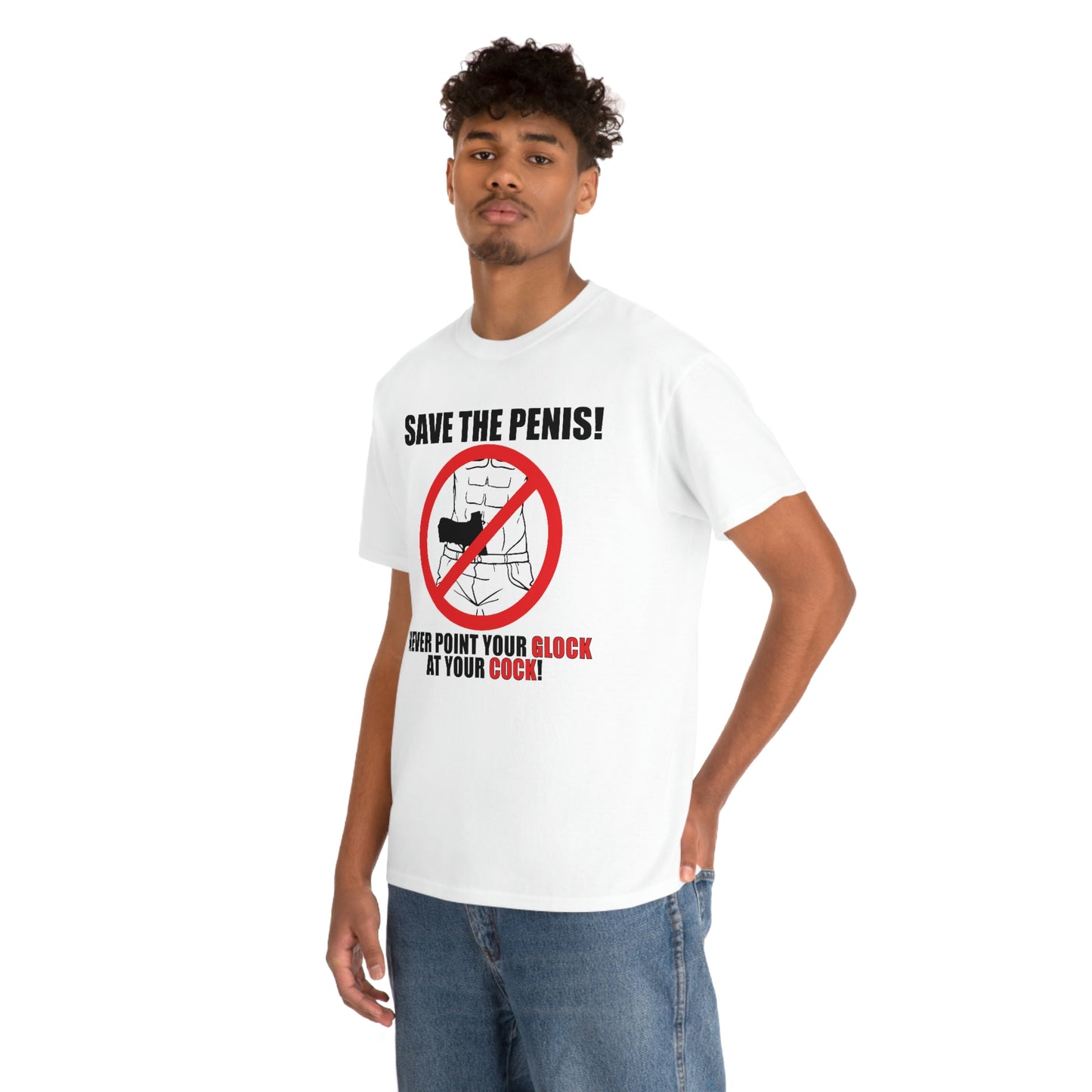 Save the Penis! Unisex Heavy Cotton Tee