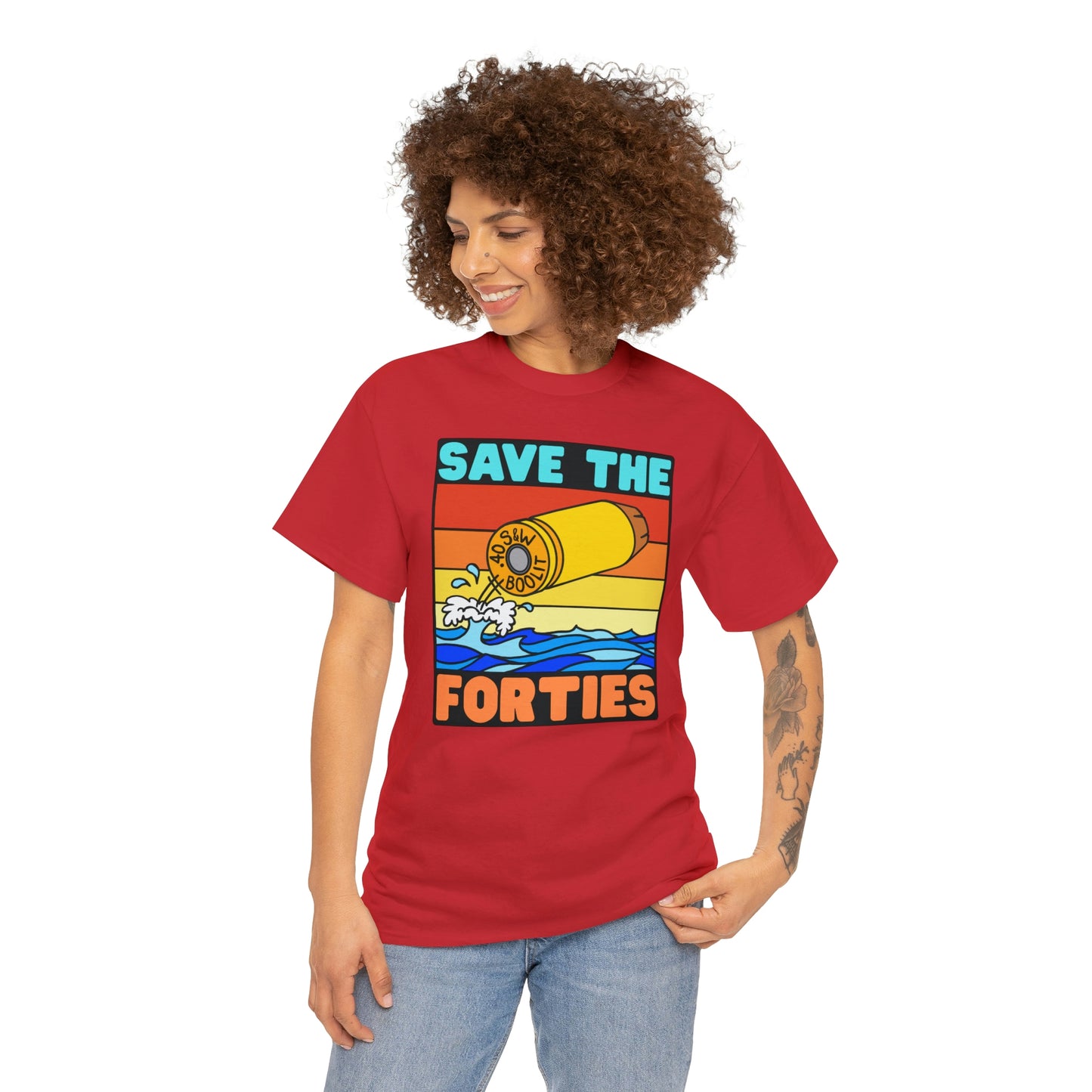 Save the Forties! Unisex Heavy Cotton Tee